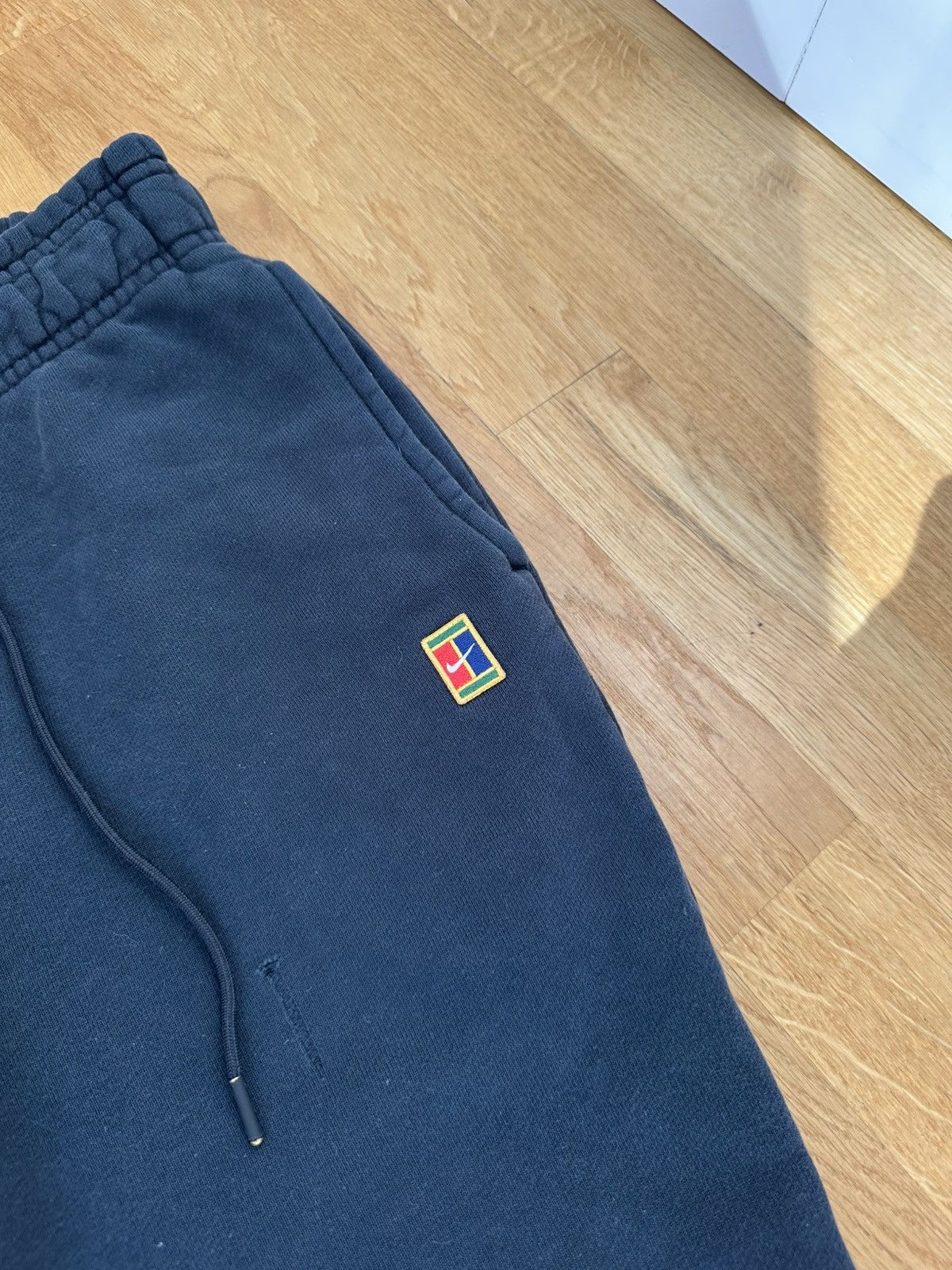 Nike Vintage Nike Court Logo Pants Baggy Fit Black Size US 32 / EU 48 - 7 Thumbnail