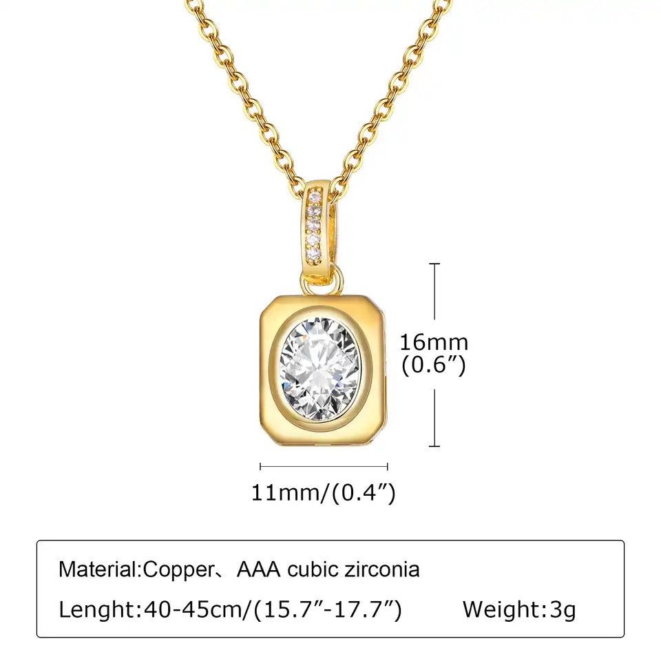 Other Dainty Square Necklace Size ONE SIZE - 2 Thumbnail