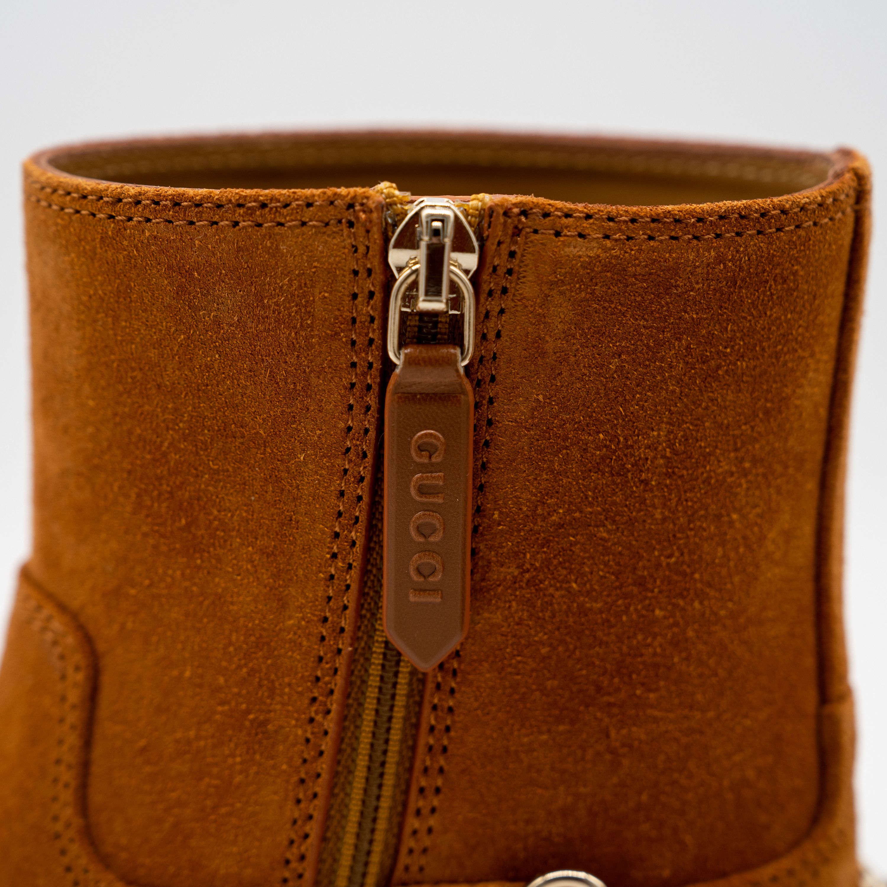Gucci 40G Gucci Slim Horsebit Brown Suede Ankle Boots Booties Size US 10 / IT 40 - 9 Thumbnail