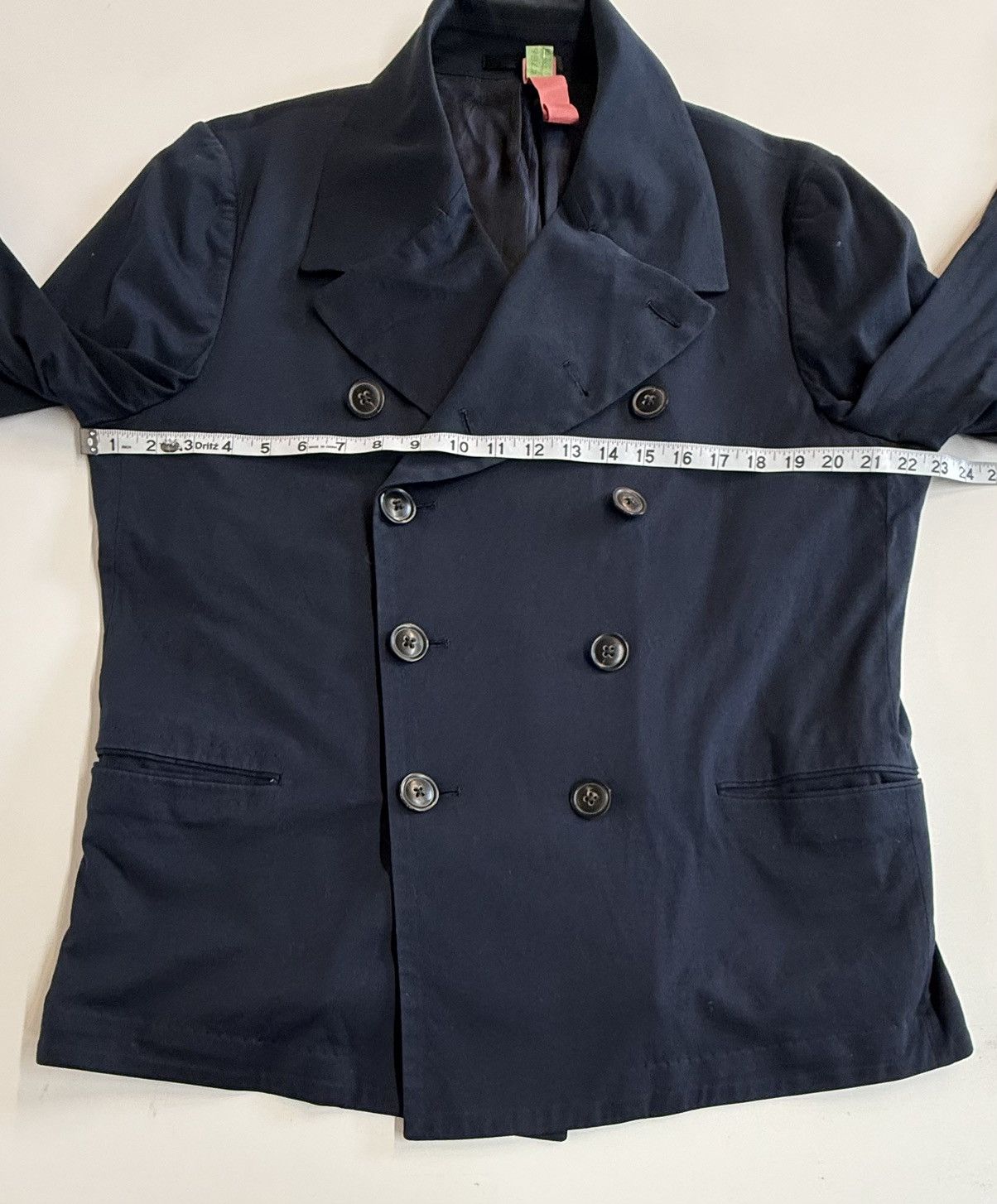 Paul Smith Paul Smith Mainline Navy Double-Breasted cropped Peacoat-XL Size US XL / EU 56 / 4 - 15 Thumbnail