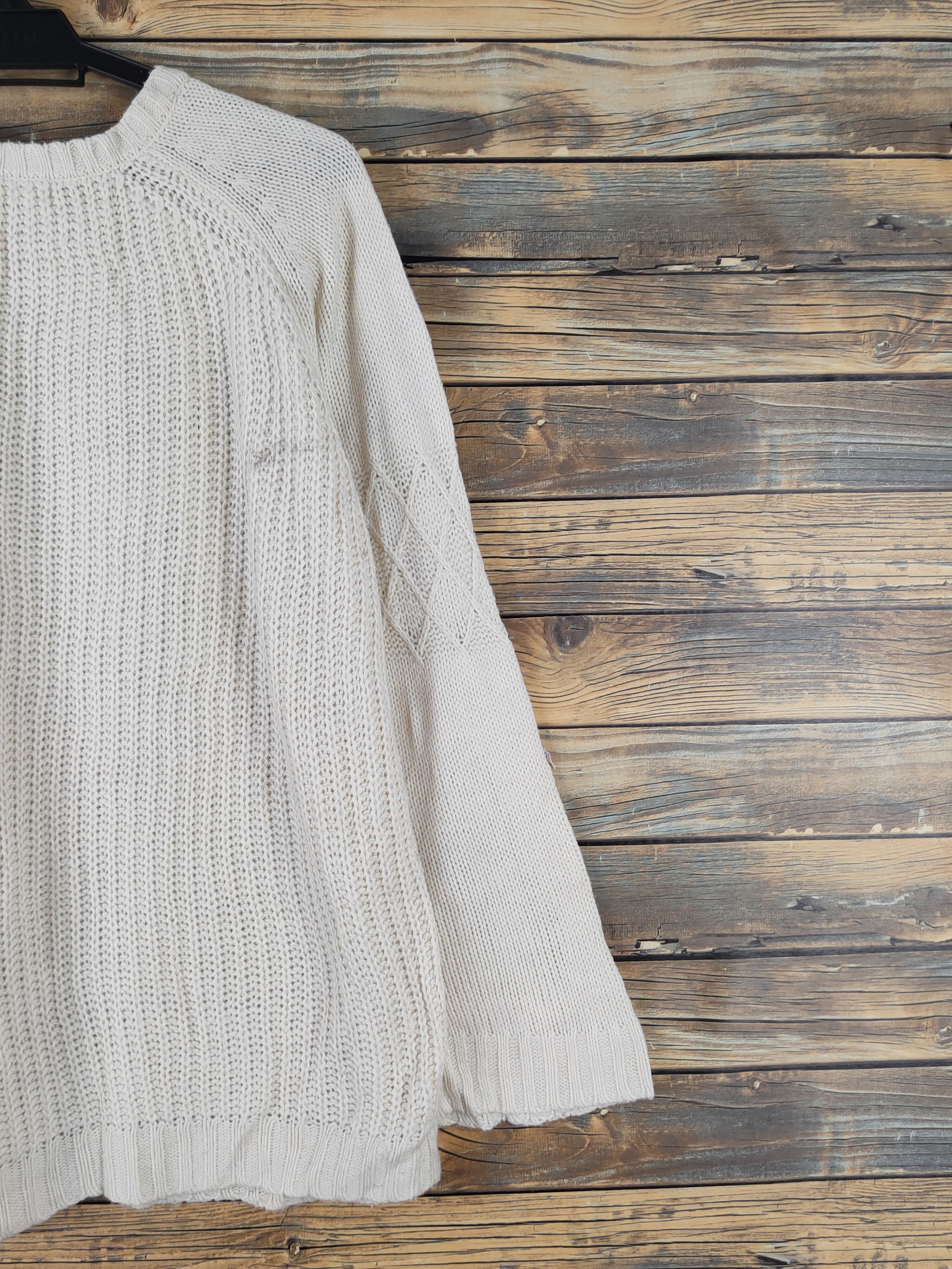 Aran Isles Knitwear × Japanese Brand × Vintage Soulberry Ivory Knitwear Sweatshirts #W1451 Size L / US 10 / IT 46 - 9 Thumbnail