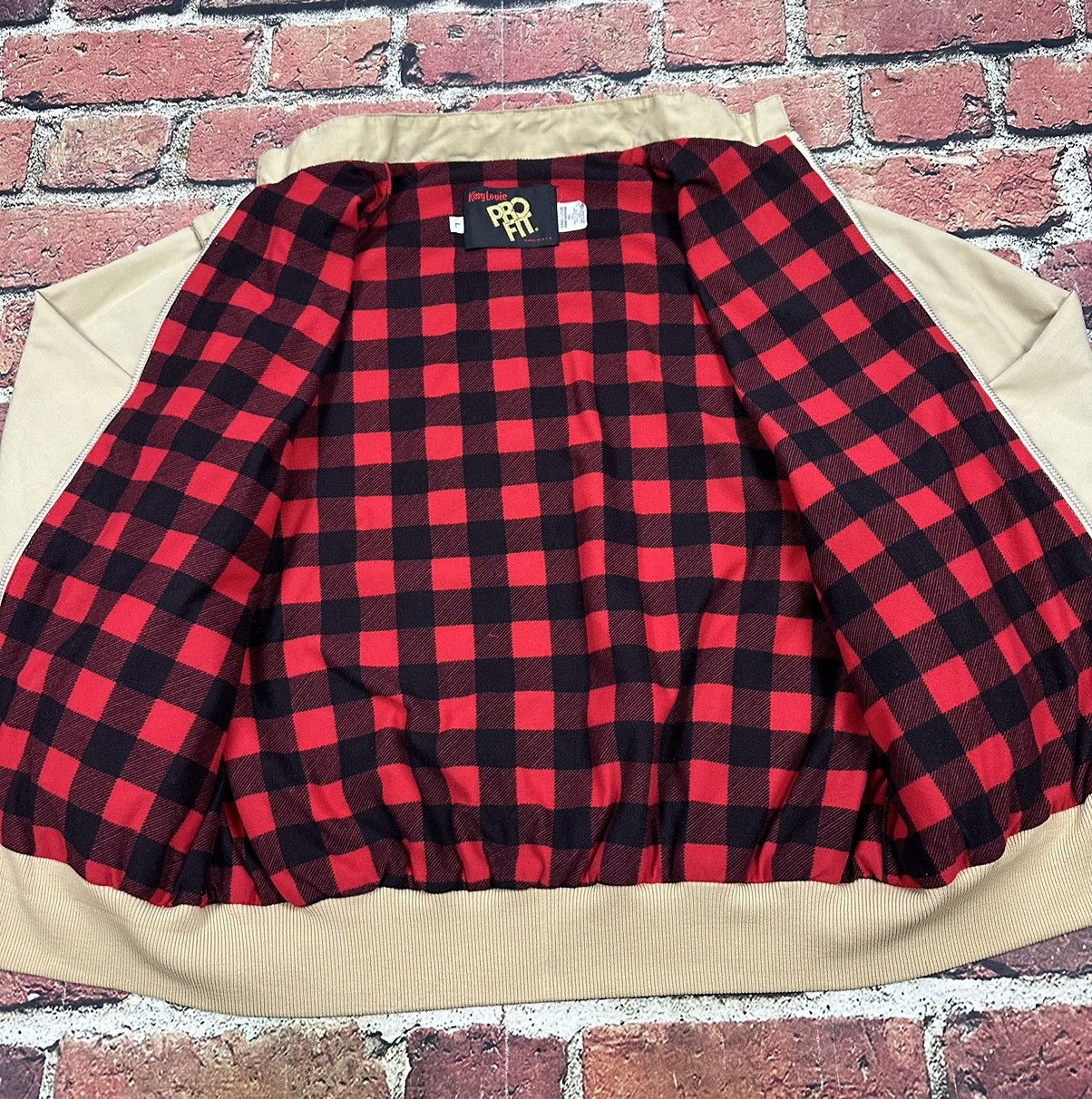 Vintage Vintage King Louie Pro Fit Flannel Plaid Lined Bomber Jacket Size US L / EU 52-54 / 3 - 5 Thumbnail