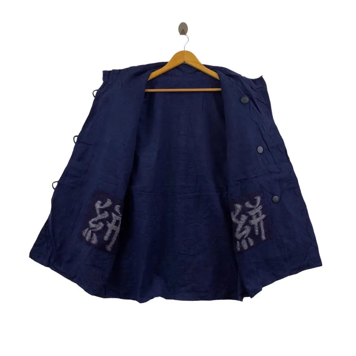 Japanese Brand Vintage 80’ JAPAN KIMONO Reversible Pure Natural Dye Jacket Size US XL / EU 56 / 4 - 6 Thumbnail