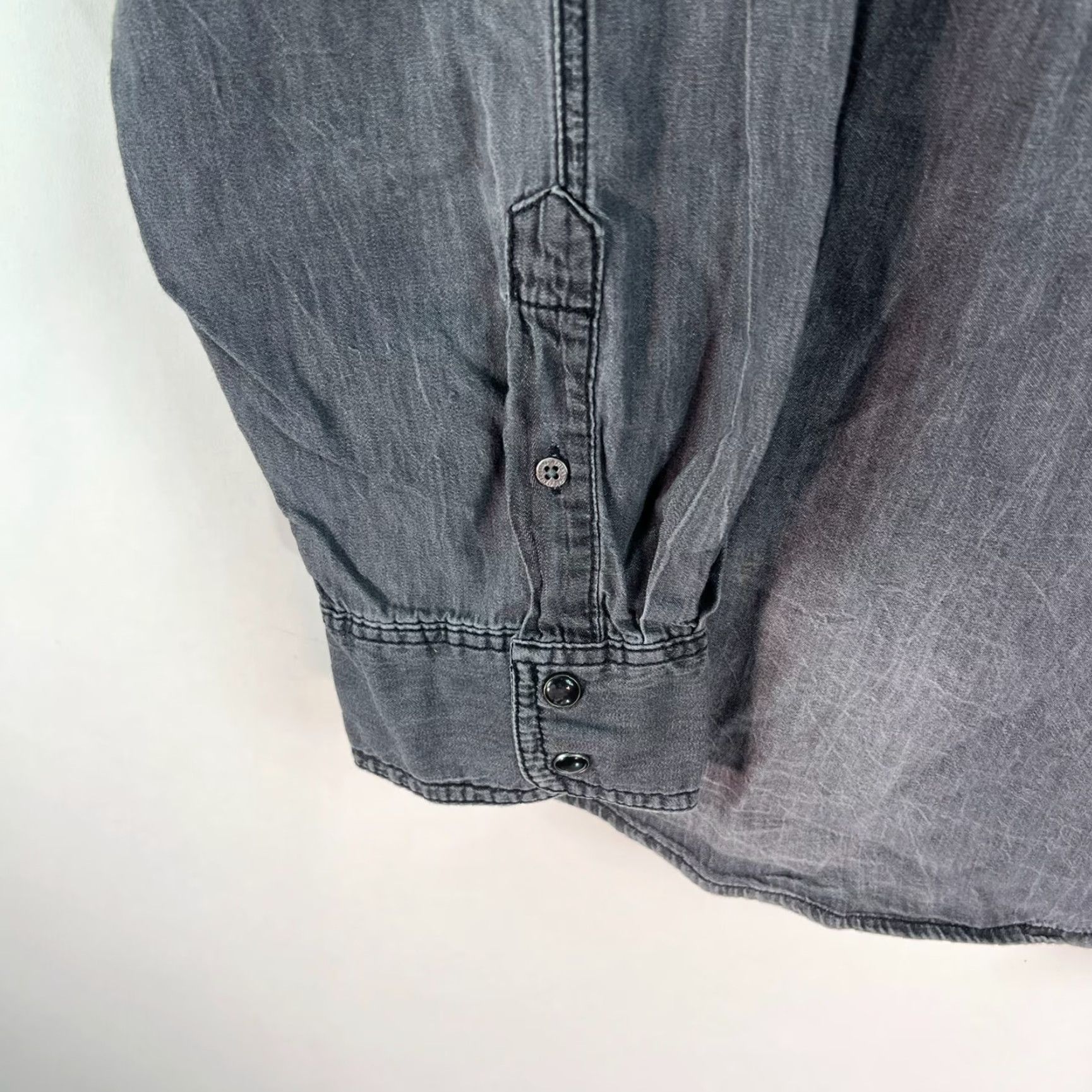 Vintage VINTAGE Third Army LA Shirt Mens XL Gray Pockets Laundered Shirt 90s Mens Clothing Button-Up Size US XL / EU 56 / 4 - 5 Thumbnail