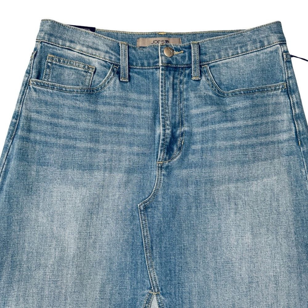 Joe's NWT New $218 Joe's High Waist Midi Denim Skirt In Free Fall Size 29" - 3 Thumbnail