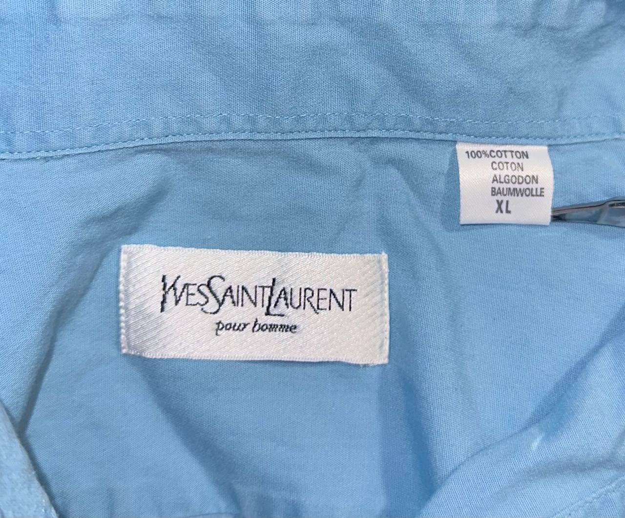 Vintage × Yves Saint Laurent Yves Saint Laurent vintage shirt button embroidered logo ysl Size US XL / EU 56 / 4 - 4 Thumbnail