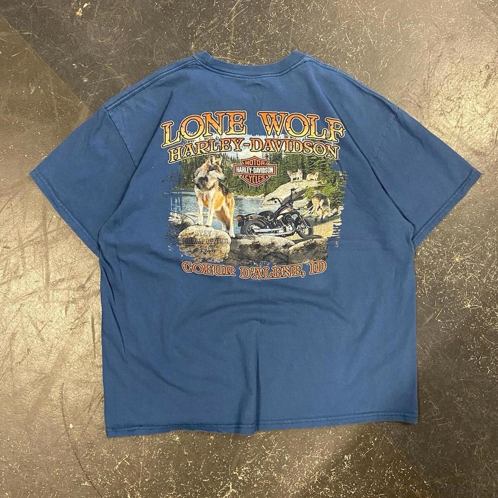 Harley Davidson Blue Harley Davidson Idaho Tee Size US XL / EU 56 / 4 - 5 Thumbnail