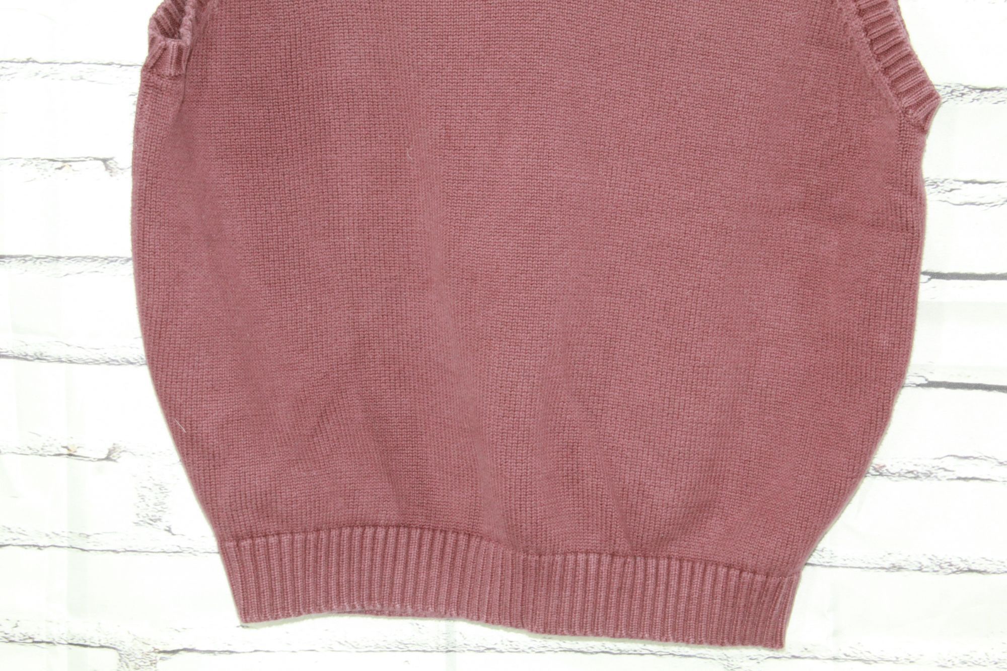 L.L. Bean LL Bean Burgundy Cotton V-Neck Sweater Vest L Retro Size US L / EU 52-54 / 3 - 3 Thumbnail