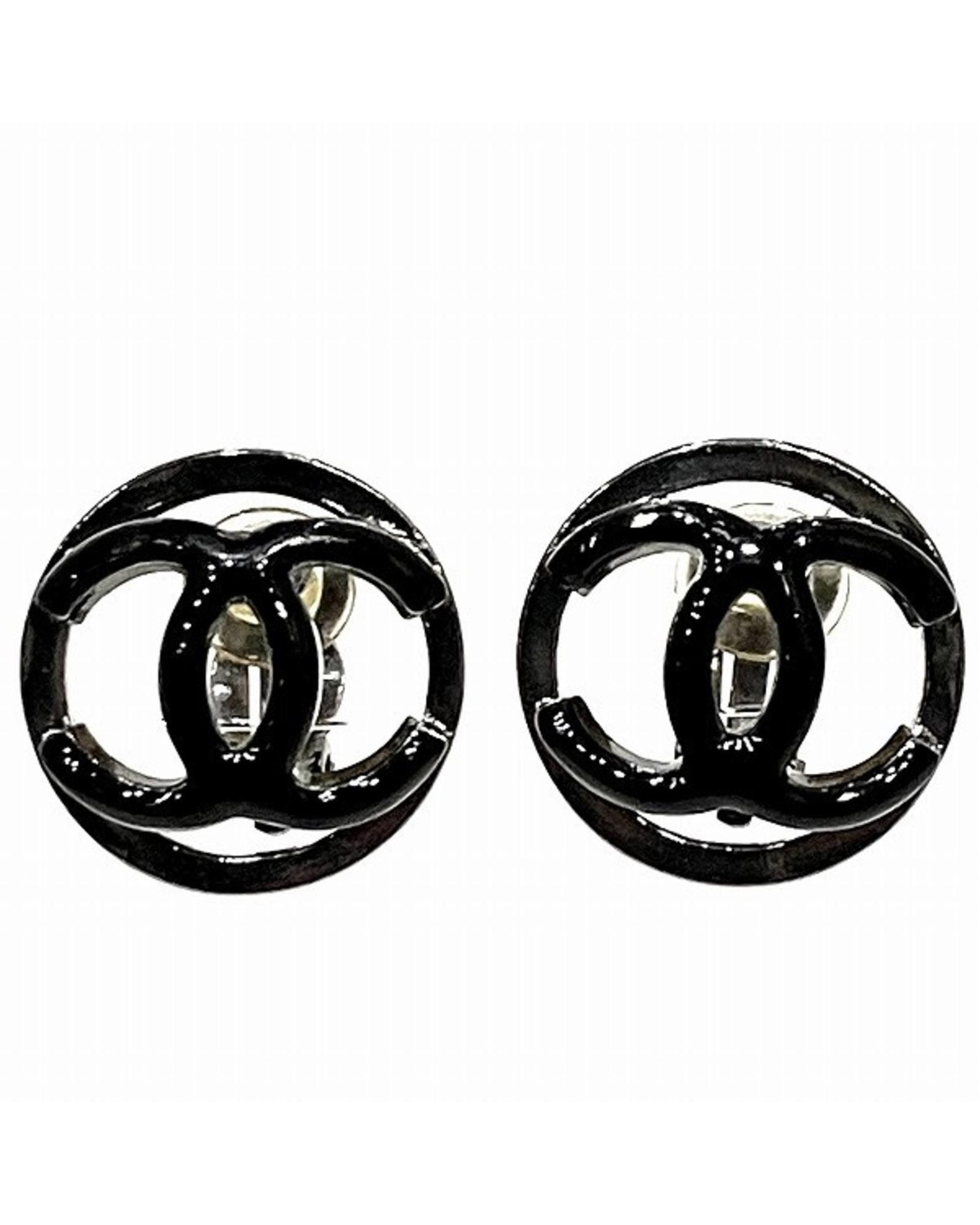 image of Chanel Black Metal Earring, Women's