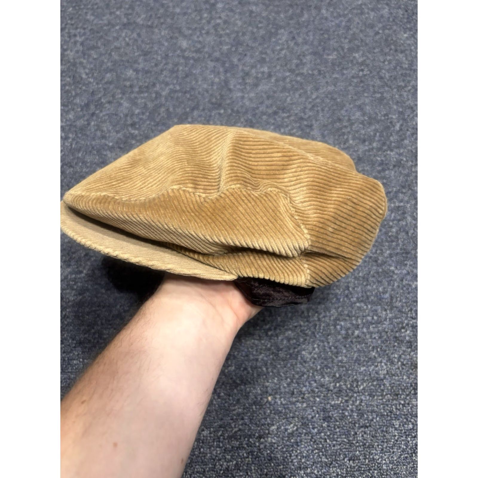 Vintage VINTAGE Country Gentleman Cap Newsboy Corduroy Brown Made In USA Mens 7 Size ONE SIZE - 2 Thumbnail