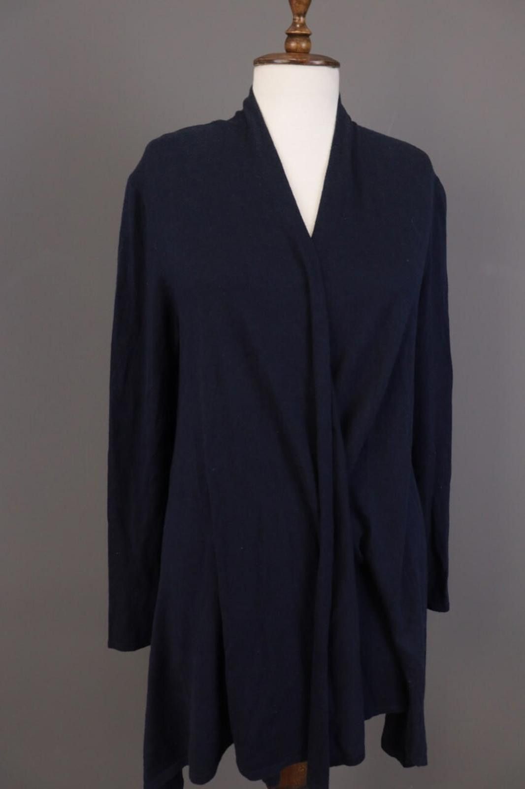 Polo Ralph Lauren Polo Ralph Lauren Blue Wool Silk Wrape Cardigan Size M Size M / US 6-8 / IT 42-44 - 4 Thumbnail