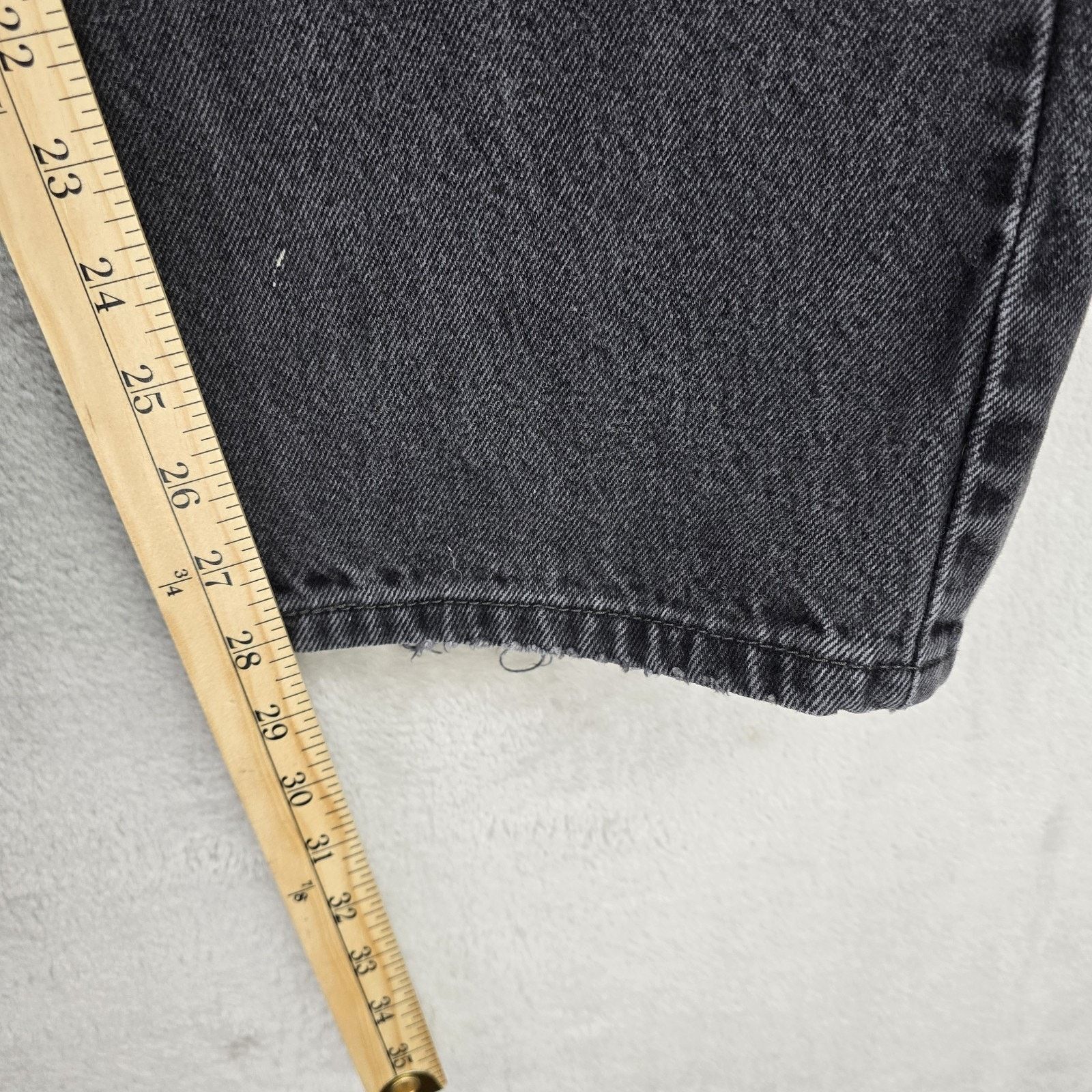 Levi's Levis 505 Mens Black Jeans 40x30 Black Straight Fit Denim Size US 40 / EU 56 - 12 Thumbnail