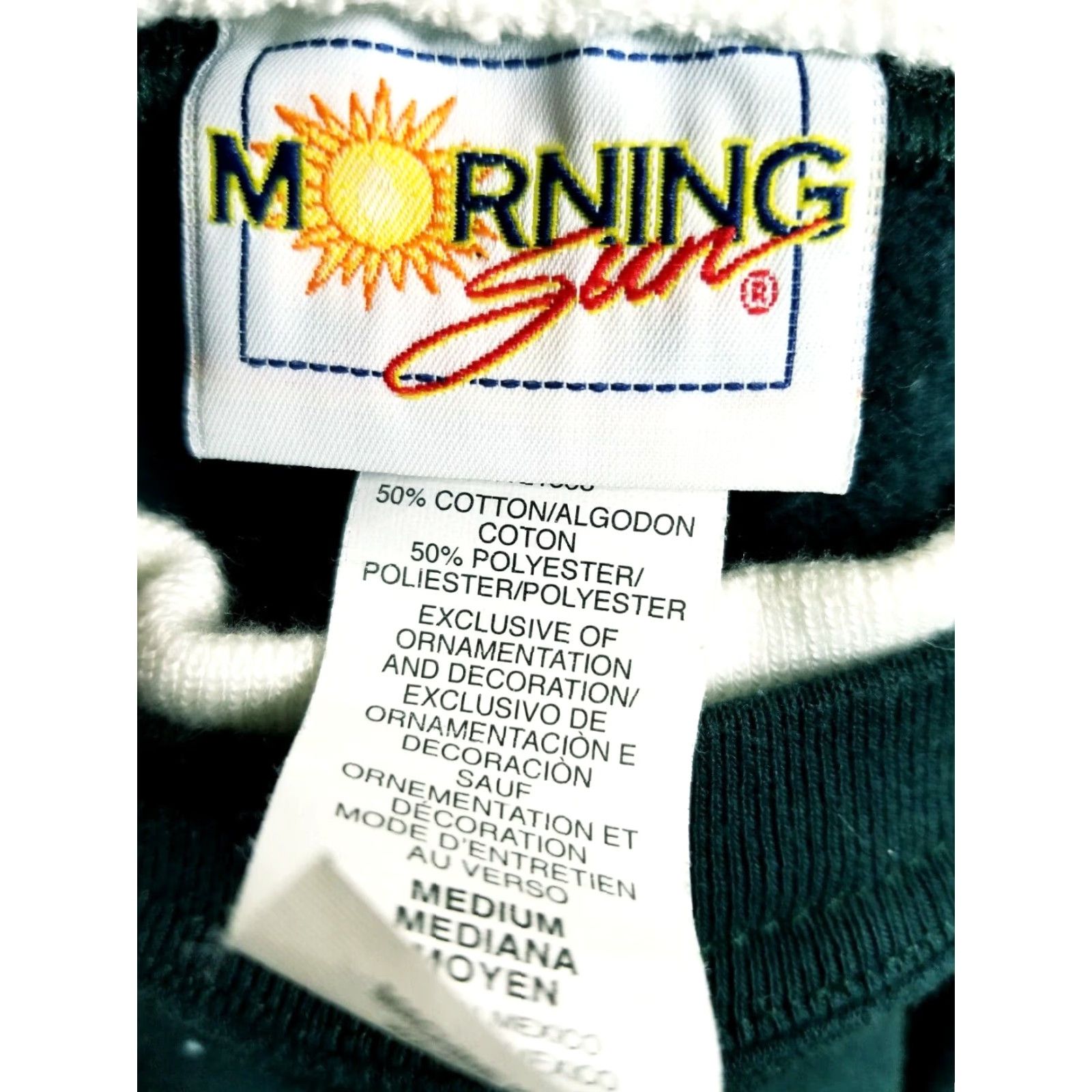 Vintage VINTAGE Morning Sun Graphic Print Crewneck Sweatshirt Women's Medium Green Fall Size M / US 6-8 / IT 42-44 - 3 Thumbnail