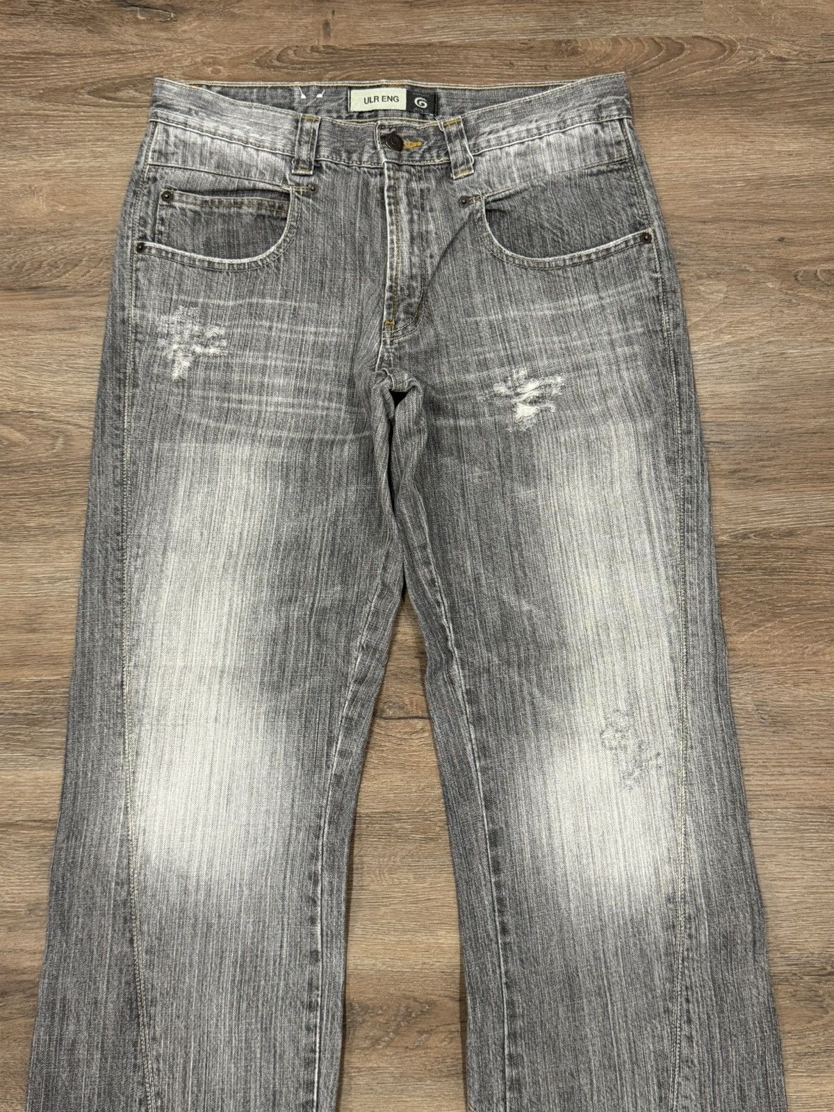 Giordano Vintage 90s Giordano Jeans Authentic Grey Wash Denim Size US 31 - 3 Thumbnail