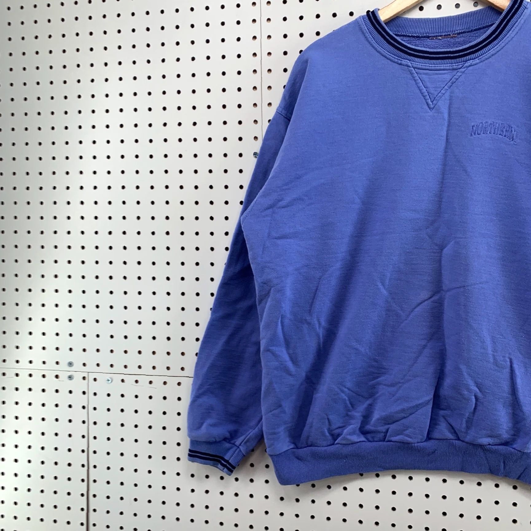 Vintage VINTAGE Northern Crew Neck Sweatshirt Blue Adult Medium Pullover School Mens Size US M / EU 48-50 / 2 - 3 Thumbnail