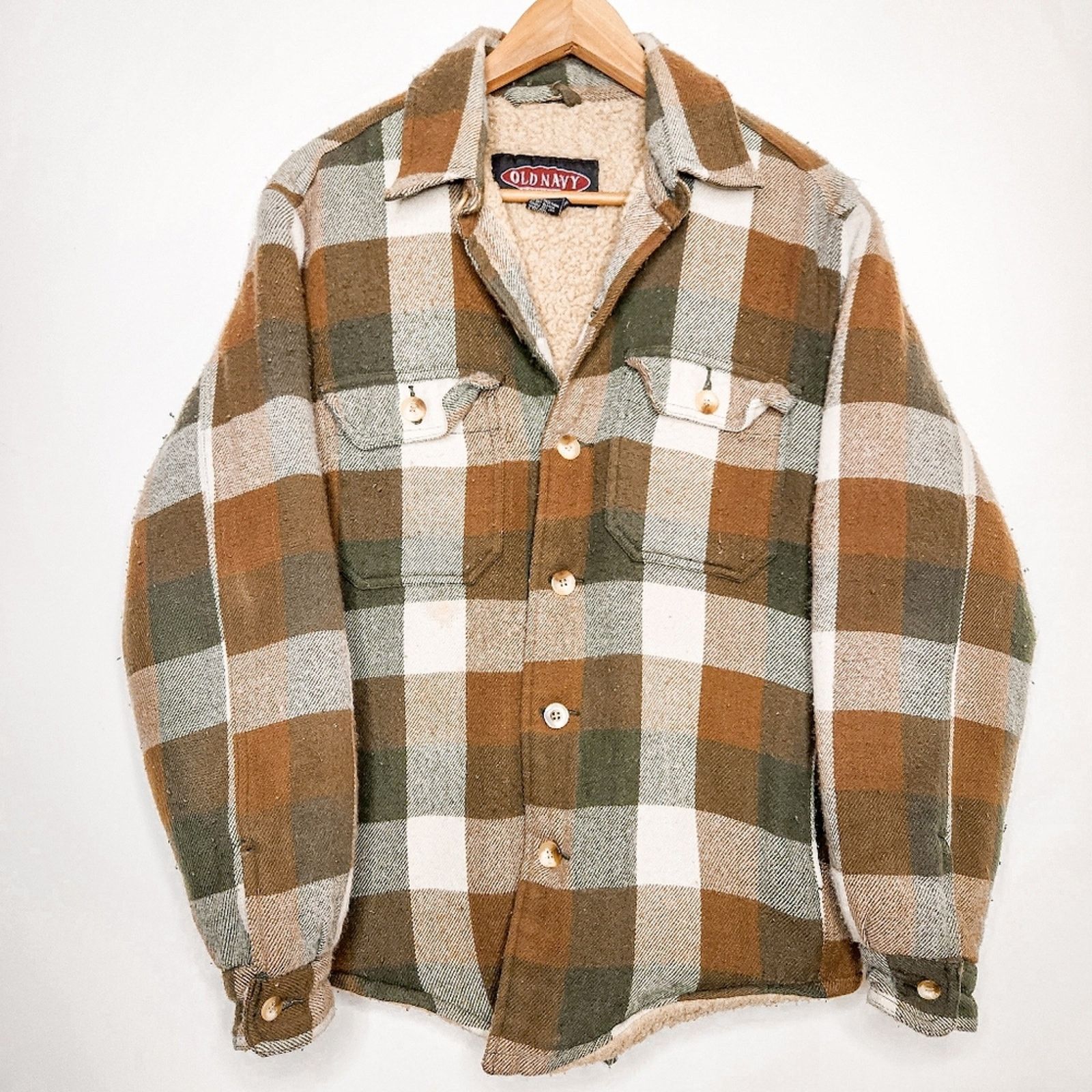 Old Navy Old Navy Vintage Flannel Button Down Jacket Shacket Size S Size US S / EU 44-46 / 1 - 1 Thumbnail