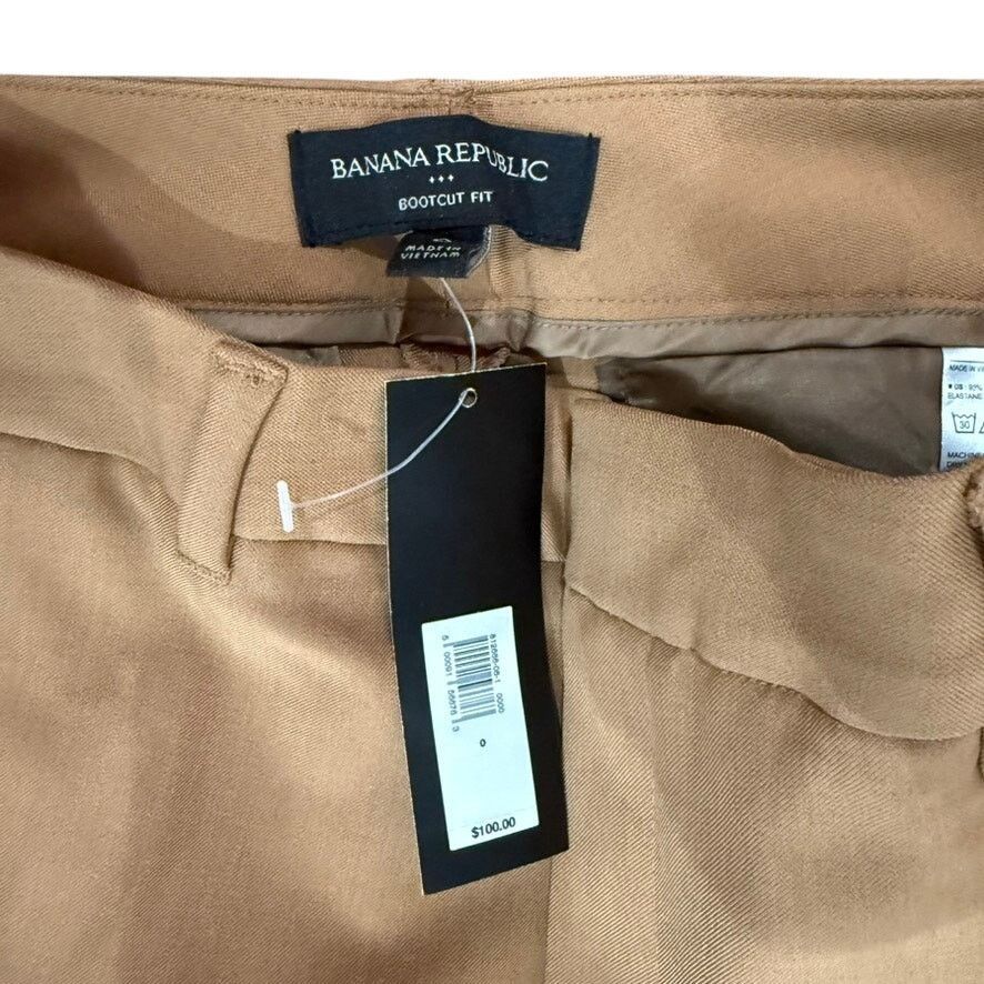 Banana Republic Banana Republic Sculpted Bootcut Pant in Dark Camel, Size 0 Size 25" / US 0 / IT 36 - 3 Thumbnail