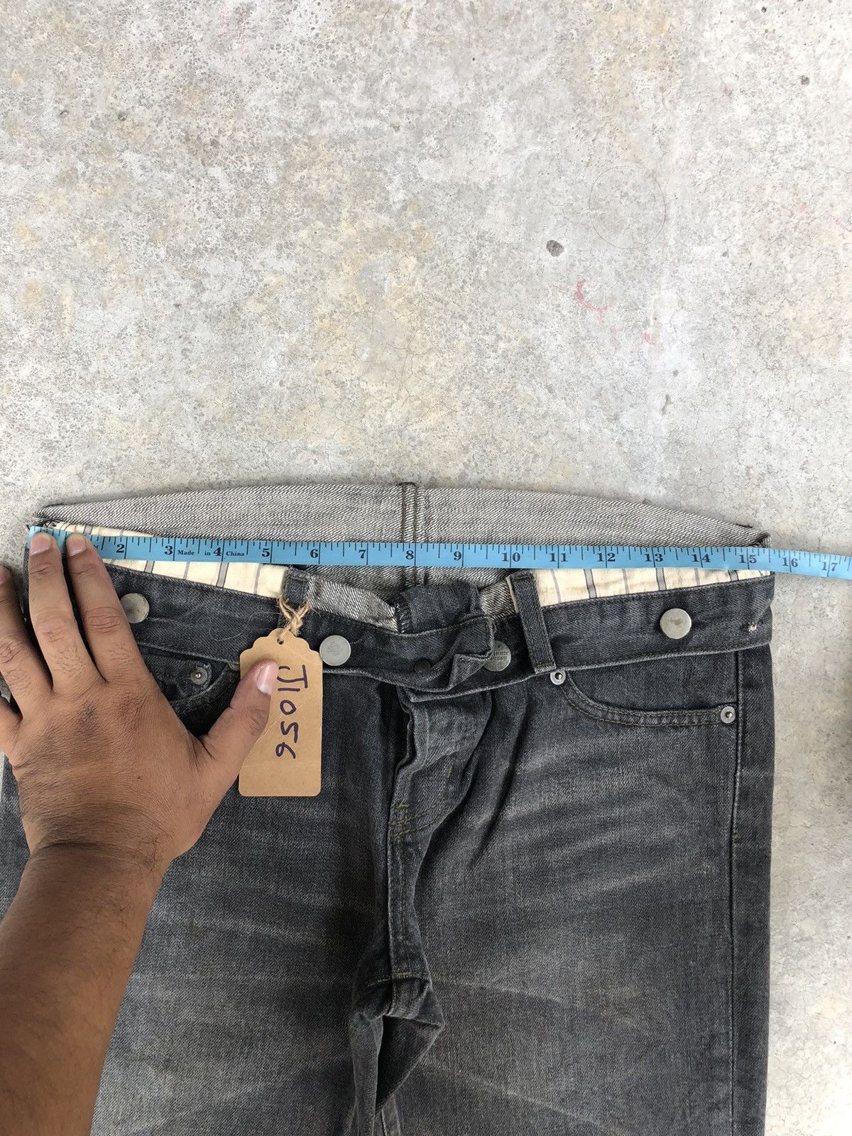 If Six Was Nine Japanese Platium Moussy Flared Jeans Distressee Jeans Size US 31 - 21 Thumbnail