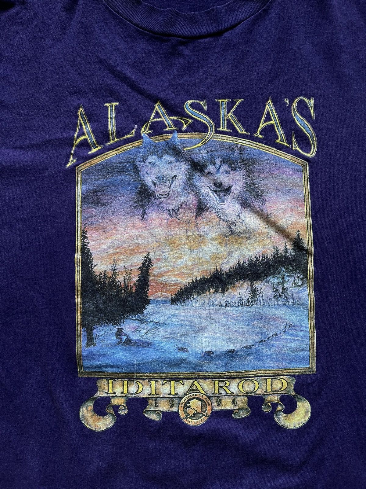 Vintage Vintage 90s Alaska Graphic Tee Size US L / EU 52-54 / 3 - 2 Thumbnail