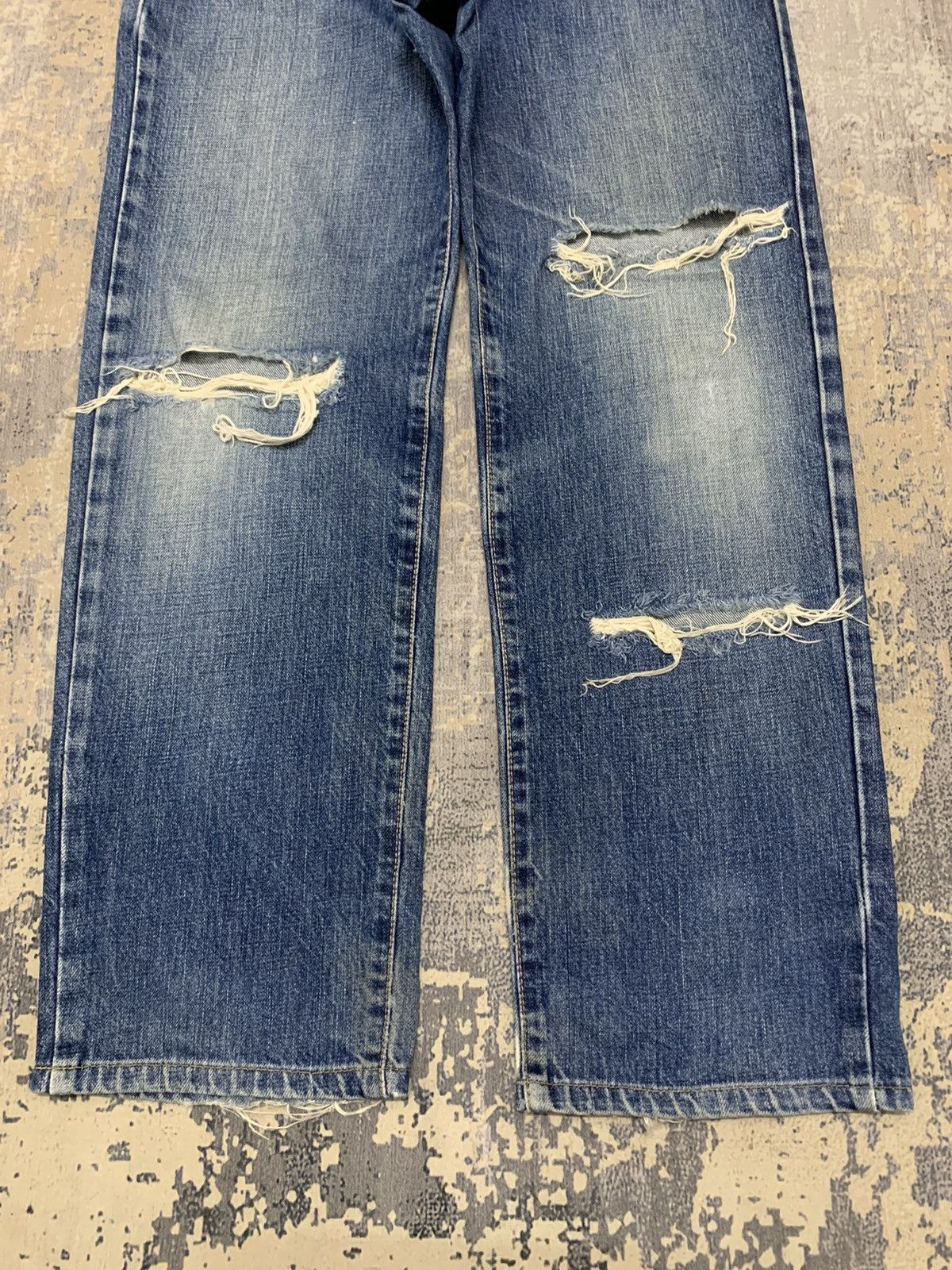 Japanese Brand Edwin Distressed Denim Jeans Japanese Archive Size US 28 / EU 44 - 4 Thumbnail