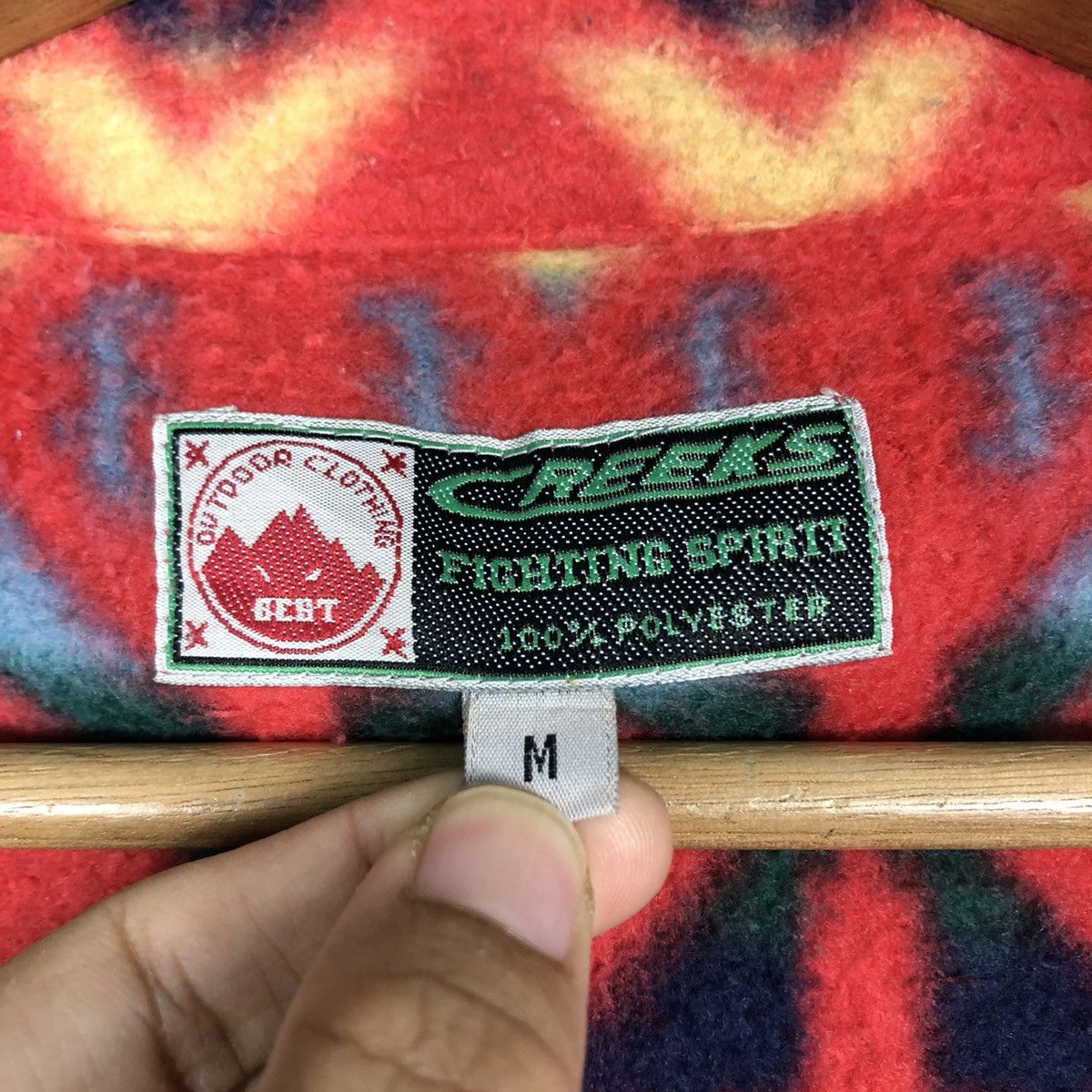 Vintage 🔥VINTAGE CREEKS USA FLEECE JACKET NATIVE NAVAJO ANORAK Size US M / EU 48-50 / 2 - 15 Thumbnail