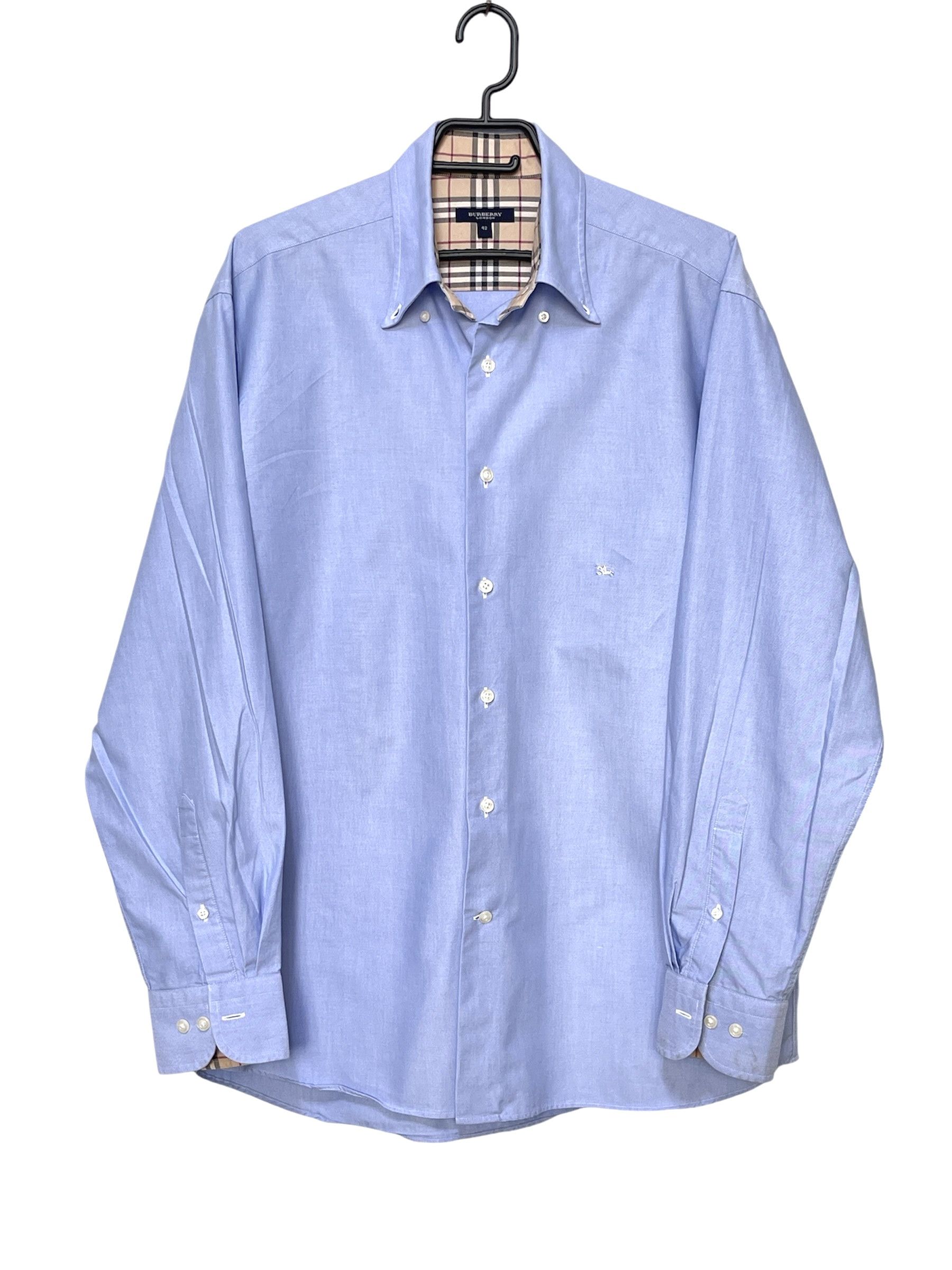 Burberry 🔥 novacheck cuff and collar shirt Burberry london size xl Size US XL / EU 56 / 4 - 2 Thumbnail