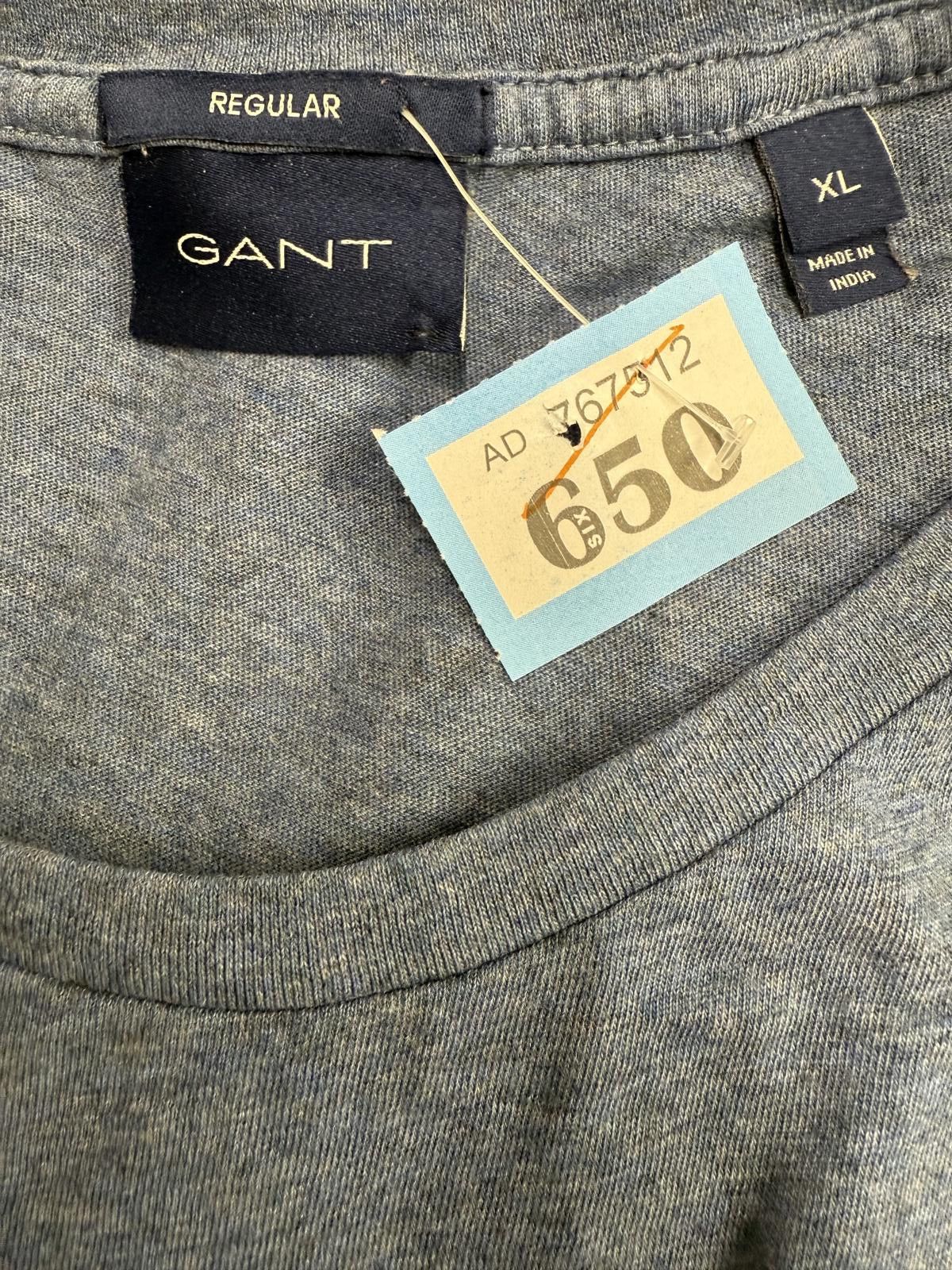 Gant GANT Regular Fit Blue T-Shirt XL Size US XL / EU 56 / 4 - 2 Thumbnail