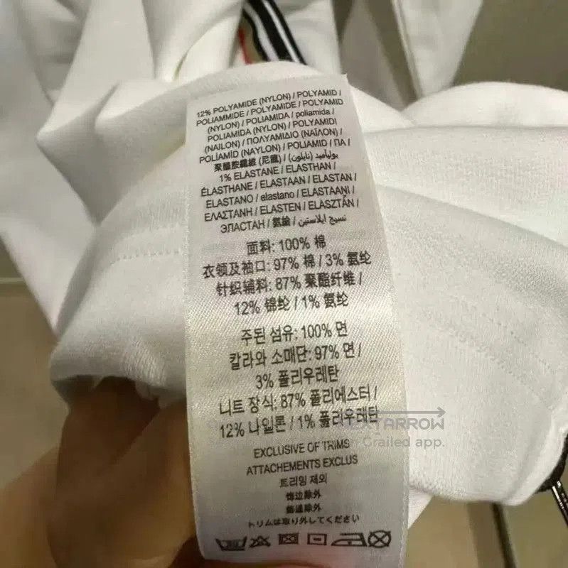 Burberry Burberry White Cotton Logo Sweatshirt. Size L / US 10 / IT 46 - 8 Thumbnail