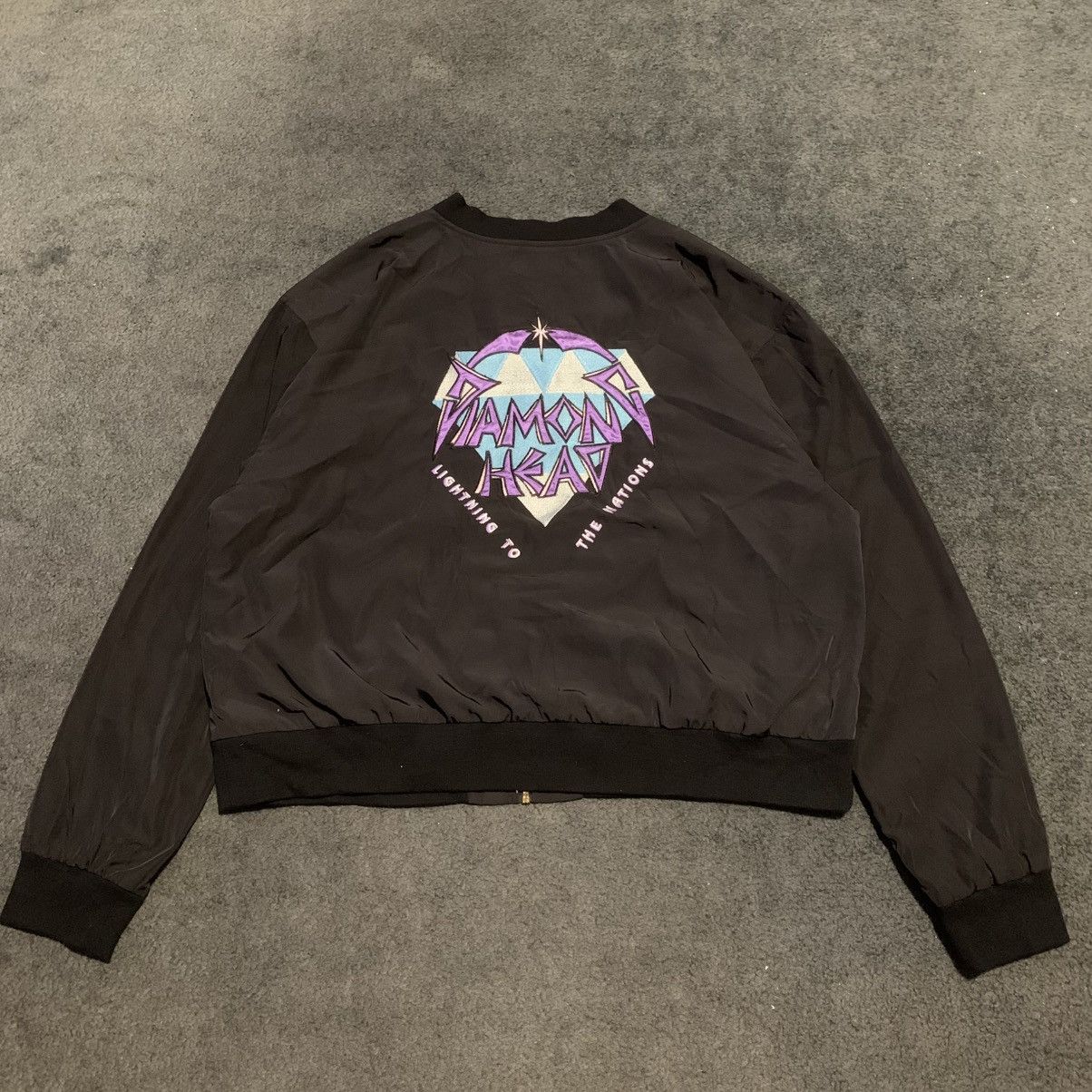 Other VINTAGE 90s DIAMOND HEAD BAND MERCH BOMBER JACKET Size US L / EU 52-54 / 3 - 1 Thumbnail