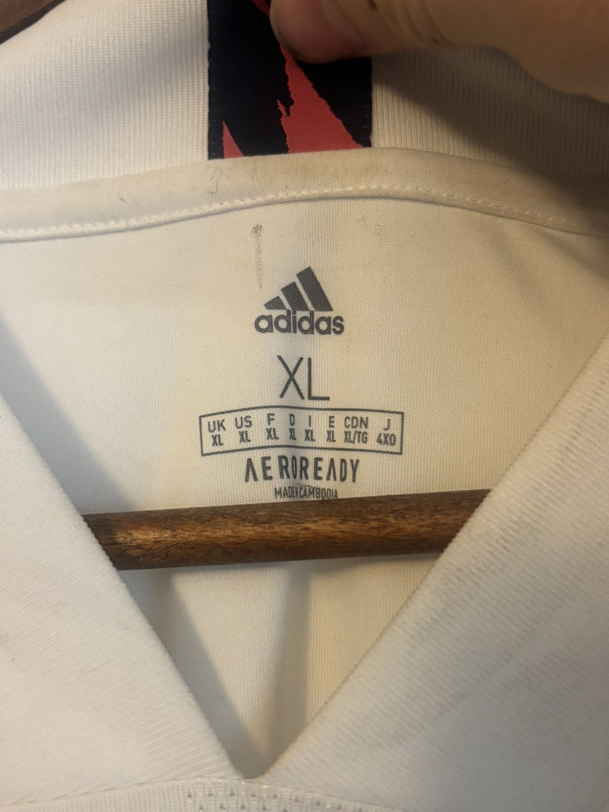 Adidas Adidas Real Madrid 2020/21 Home Jersey XL White Pink Emirate Size US XL / EU 56 / 4 - 3 Thumbnail