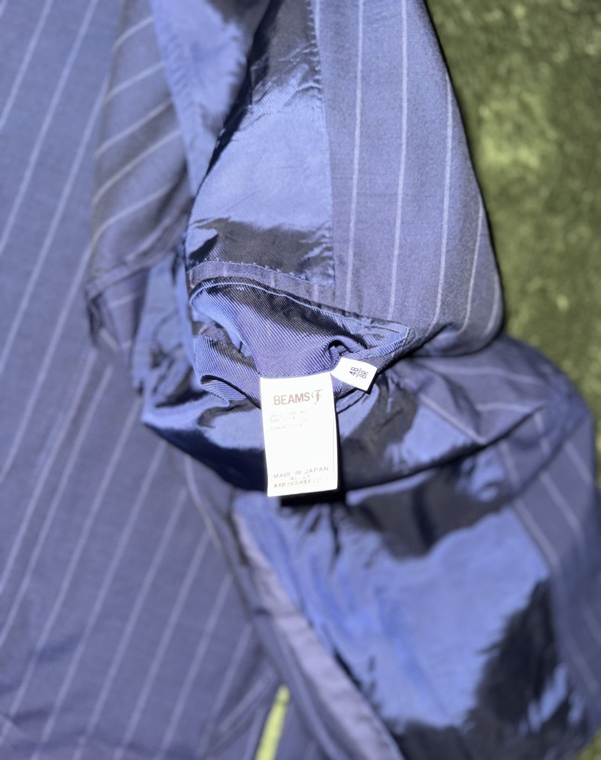 Beams Japan [48] BEAMS F Stripe Blazer — Made in Japan Size 48S - 6 Thumbnail