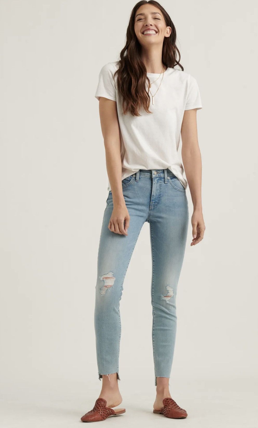 Lucky Brand Lucky Brand Mid Rise Ava Crop Skinny Jeans Size 32" / US 10 / IT 46 - 1 Thumbnail