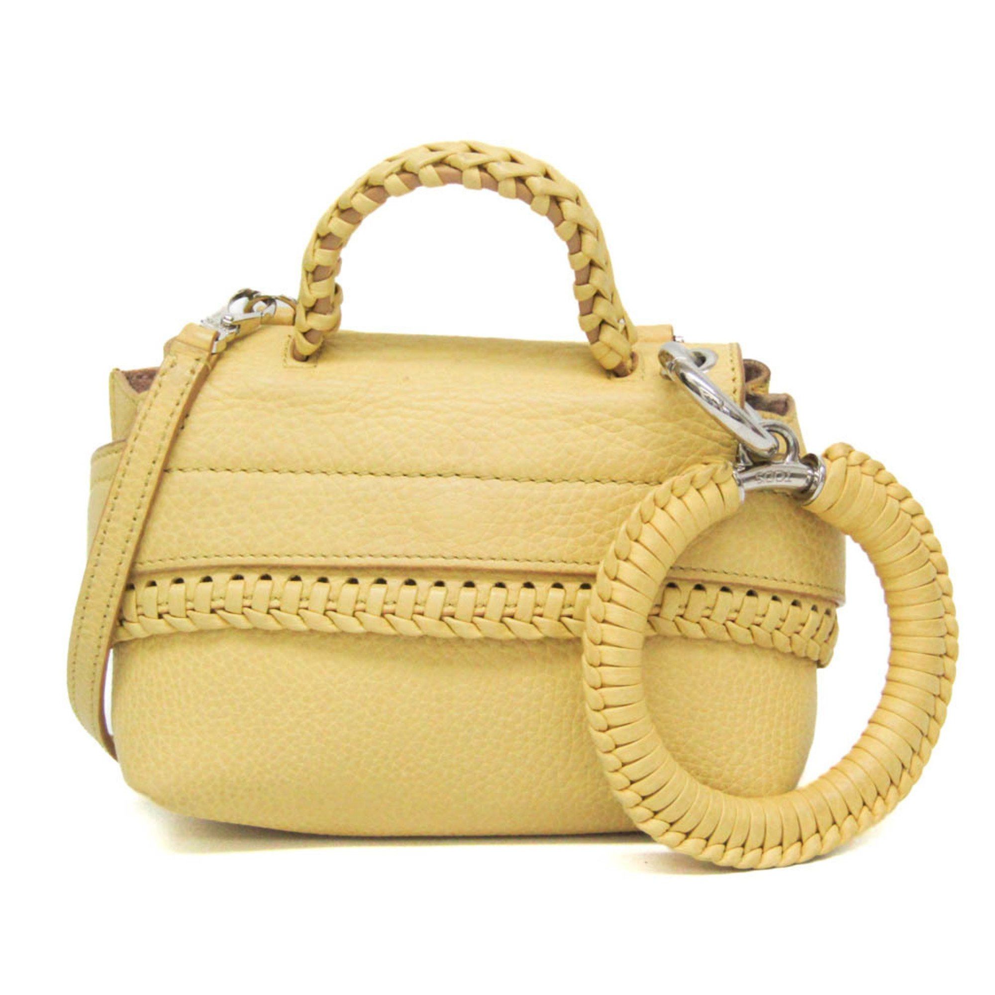 Tod's Tod's Women's Leather Handbag,Shoulder Bag Yellow Size ONE SIZE - 1 Thumbnail