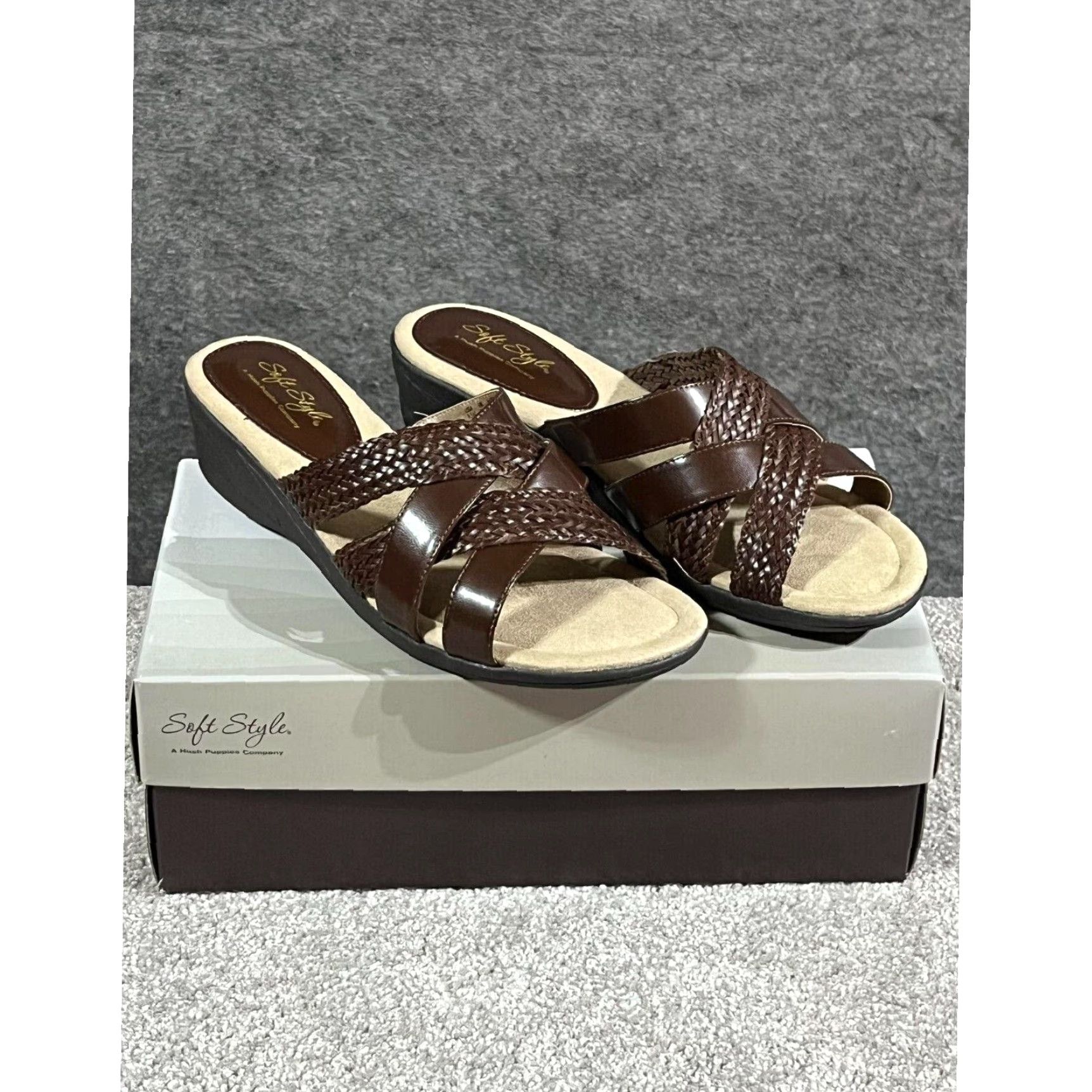Hush Puppies Hush Puppies Sandals Womens 9.5 Strappy Slides Slip On Comfort Y2K Brown Open Toe M US 9.5 Women Casual Size US 8 / IT 38 - 6 Thumbnail