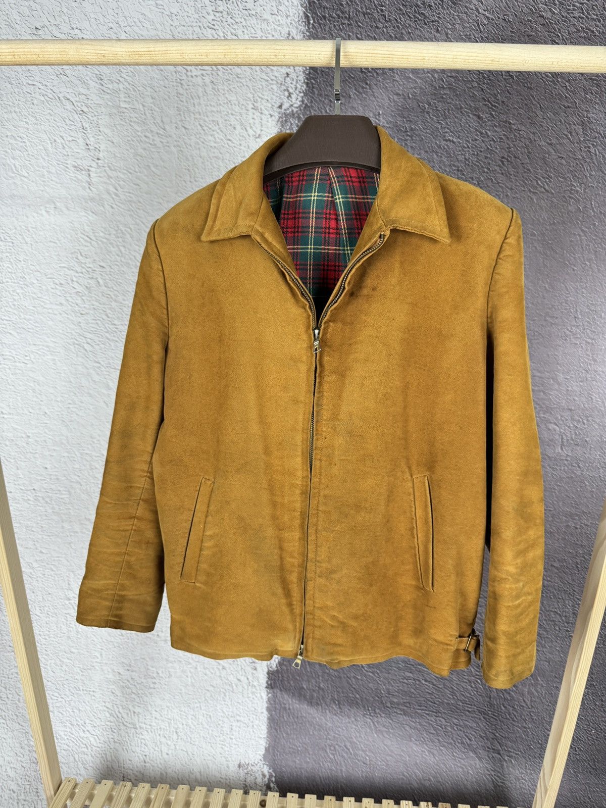 Vintage Vintage 70s 80s light brown cotton bomber aviator jacket Size US L / EU 52-54 / 3 - 1 Thumbnail