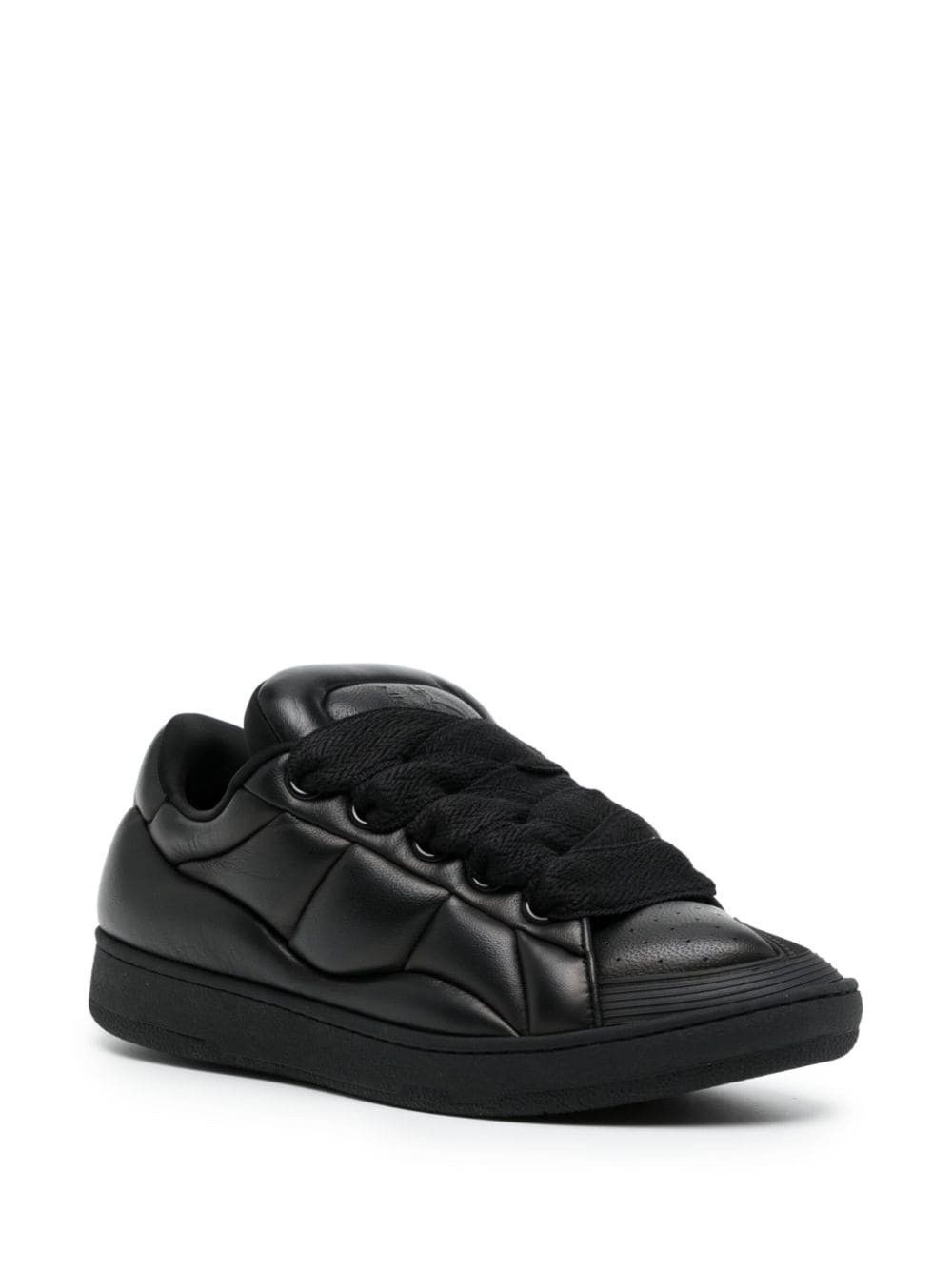 Lanvin oc11z0325 Curb Low-Top Sneakers in Black Size US 13 / EU 46 - 2 Thumbnail