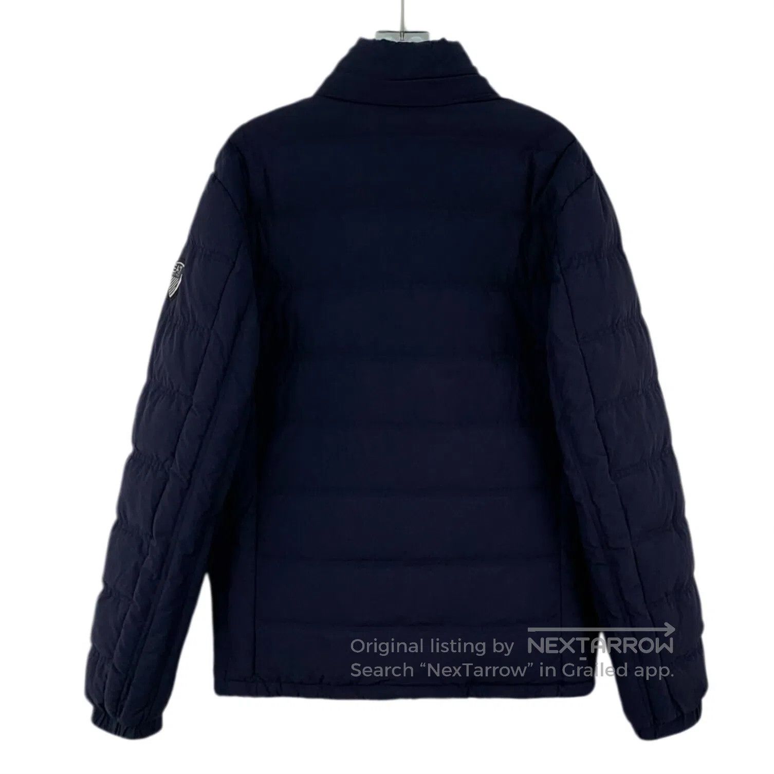 Armani Armani Dark Blue Badge Design Stand Collar Zipper Long-Sle Size US M / EU 48-50 / 2 - 2 Thumbnail