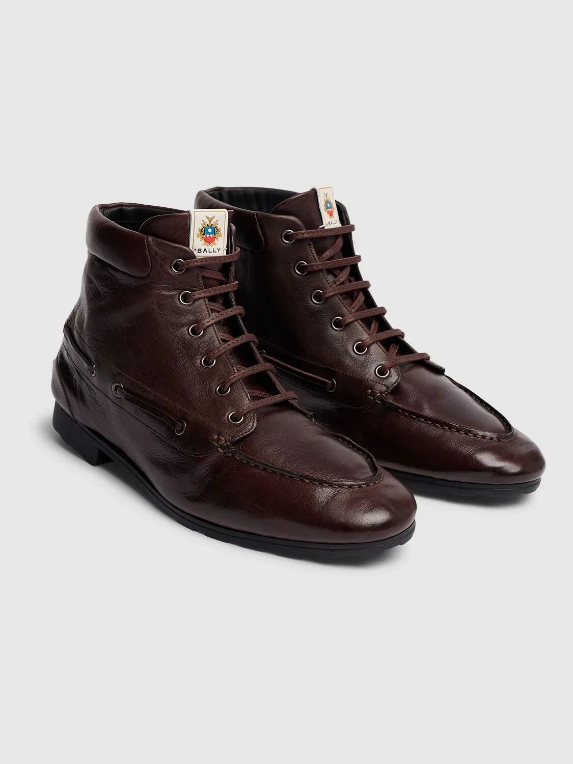 Bally BALLY Paphos Dark Brown Leather Ankle Boots New Size US 8 / IT 38 - 2 Thumbnail
