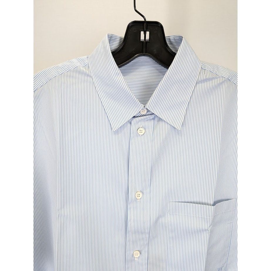 Bottega Veneta o1rshd1 Cotton Striped Shirt in White/Blue Size US M / EU 48-50 / 2 - 4 Thumbnail