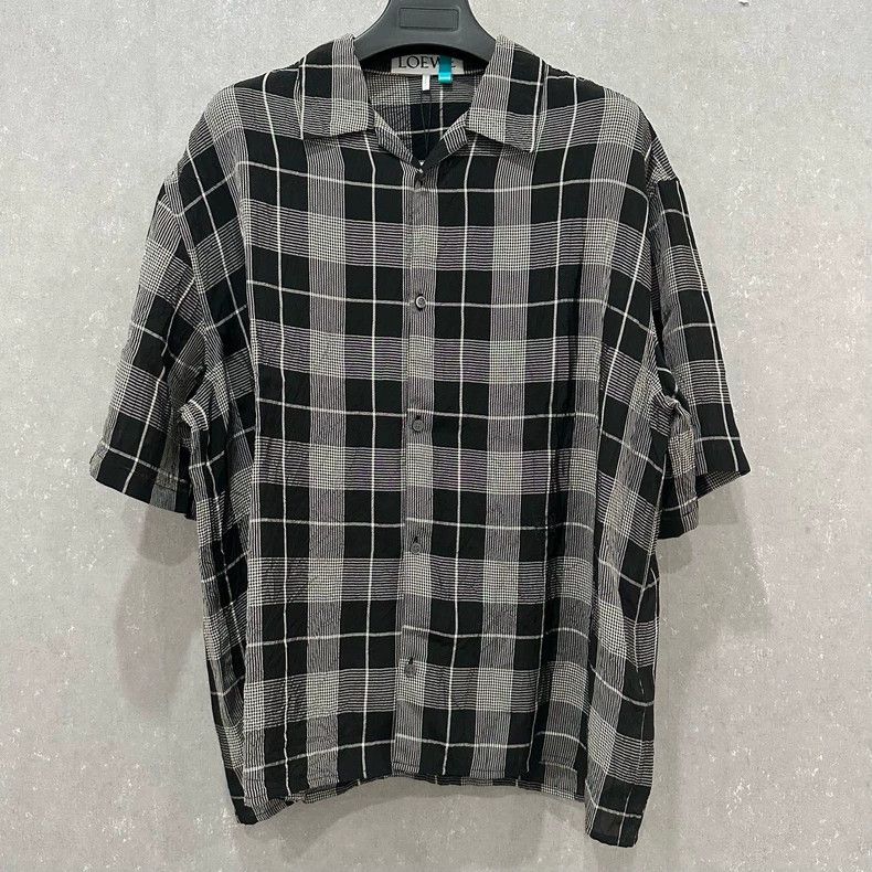 Loewe Loewe size39 Black and white checkered shirt Size XL / US 12-14 / IT 48-50 - 1 Thumbnail