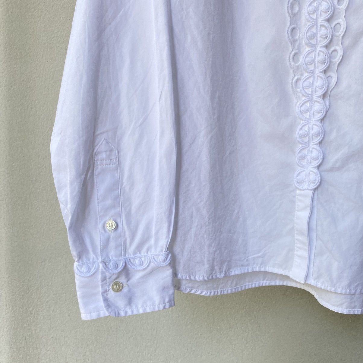 Tsumori Chisato Tsumori Chisato White Ruffle Collar Blouse Size XS / US 0-2 / IT 36-38 - 7 Thumbnail