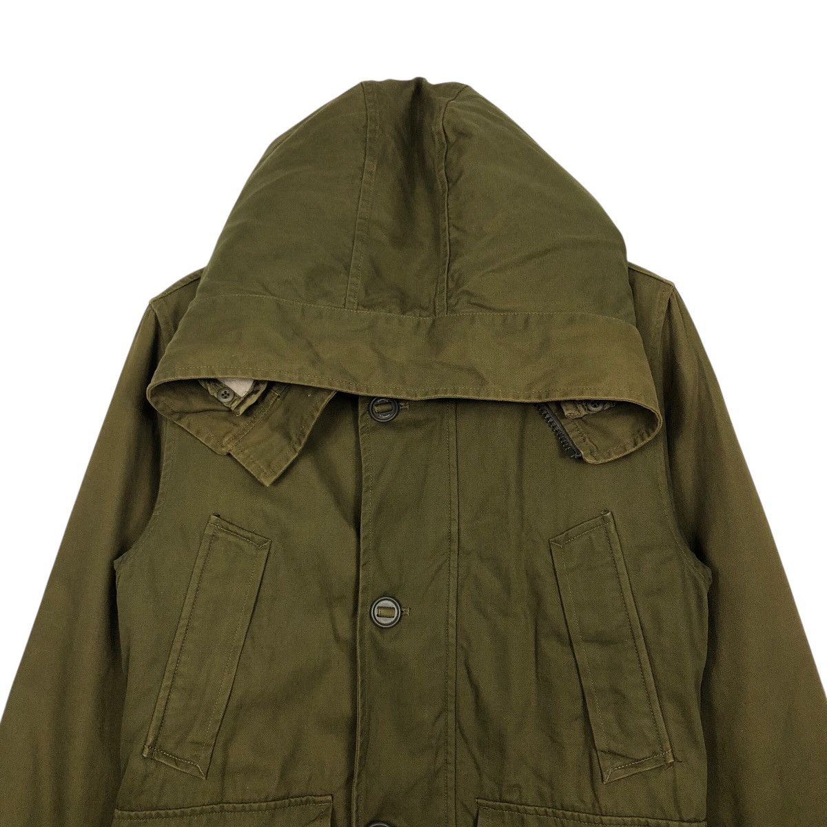 Japanese Brand 🔥 JOURNAL STANDARD Sherpa-Lined Hooded M-65 Field Jacket Size US M / EU 48-50 / 2 - 4 Thumbnail