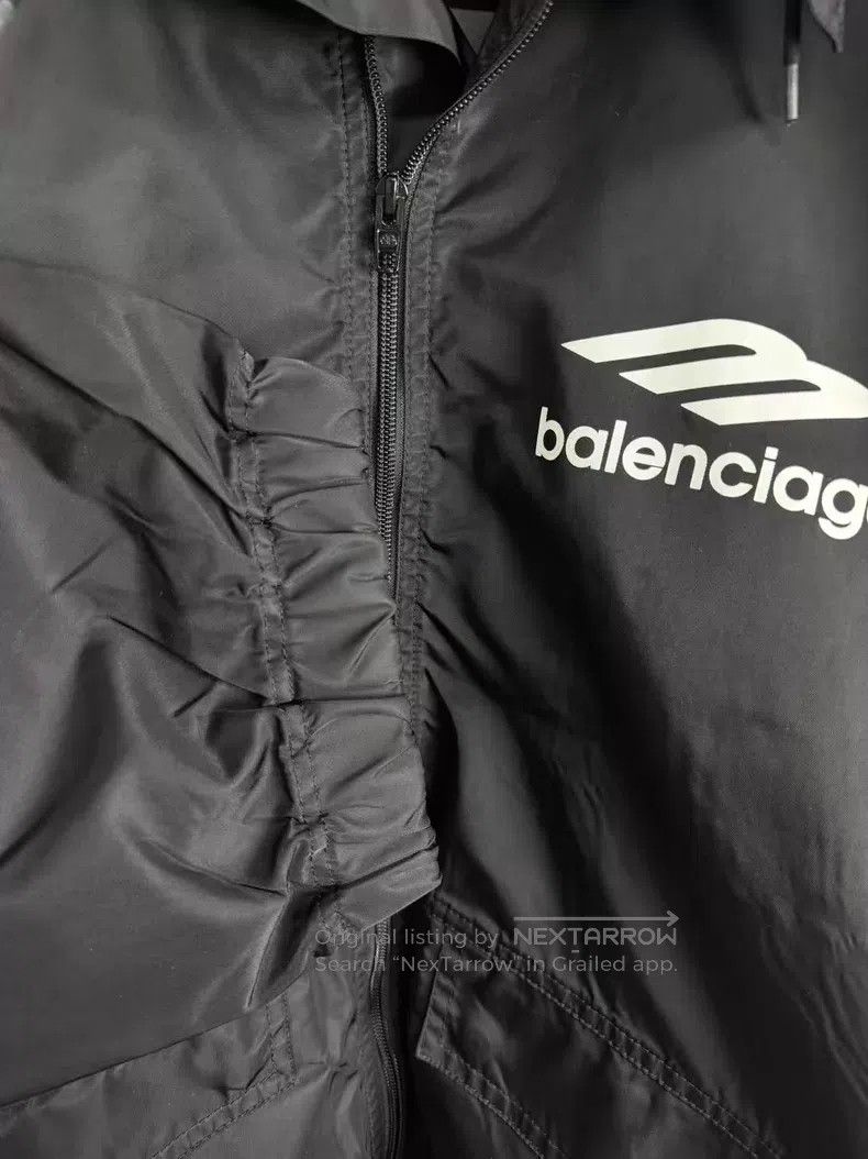 Balenciaga Balenciaga Black nylon 3B windbreaker Size US S / EU 44-46 / 1 - 5 Thumbnail