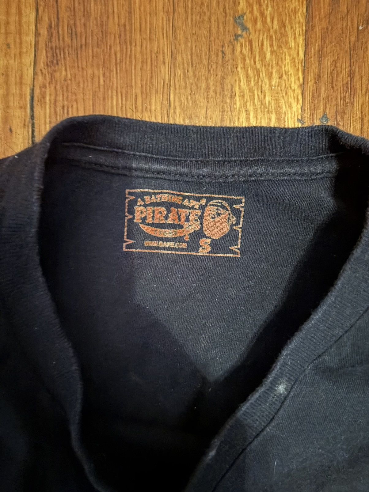 Bape BAPE black pirate store tee Size US S / EU 44-46 / 1 - 2 Thumbnail