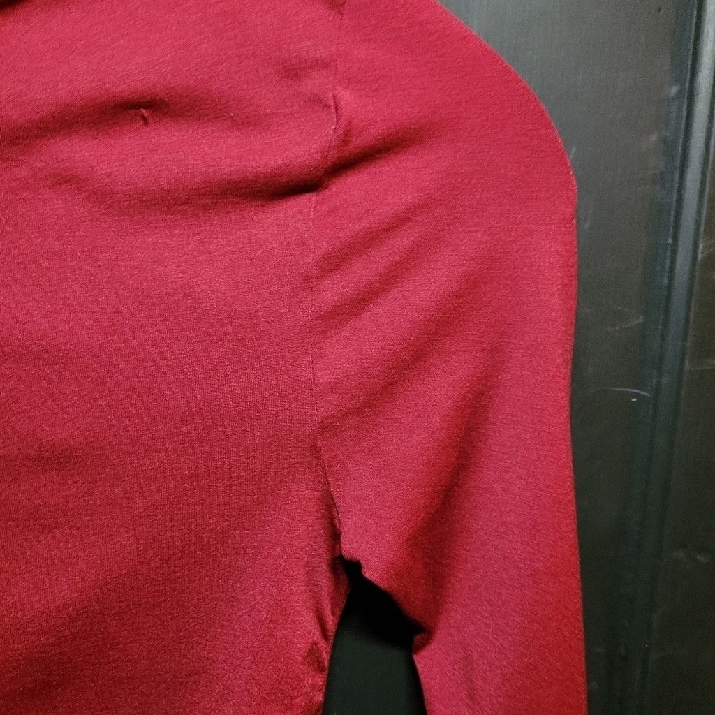 FILLES A PAPA Papaya, long sleeve ,side ruching,deep red, pre loved, small Size S / US 4 / IT 40 - 4 Thumbnail
