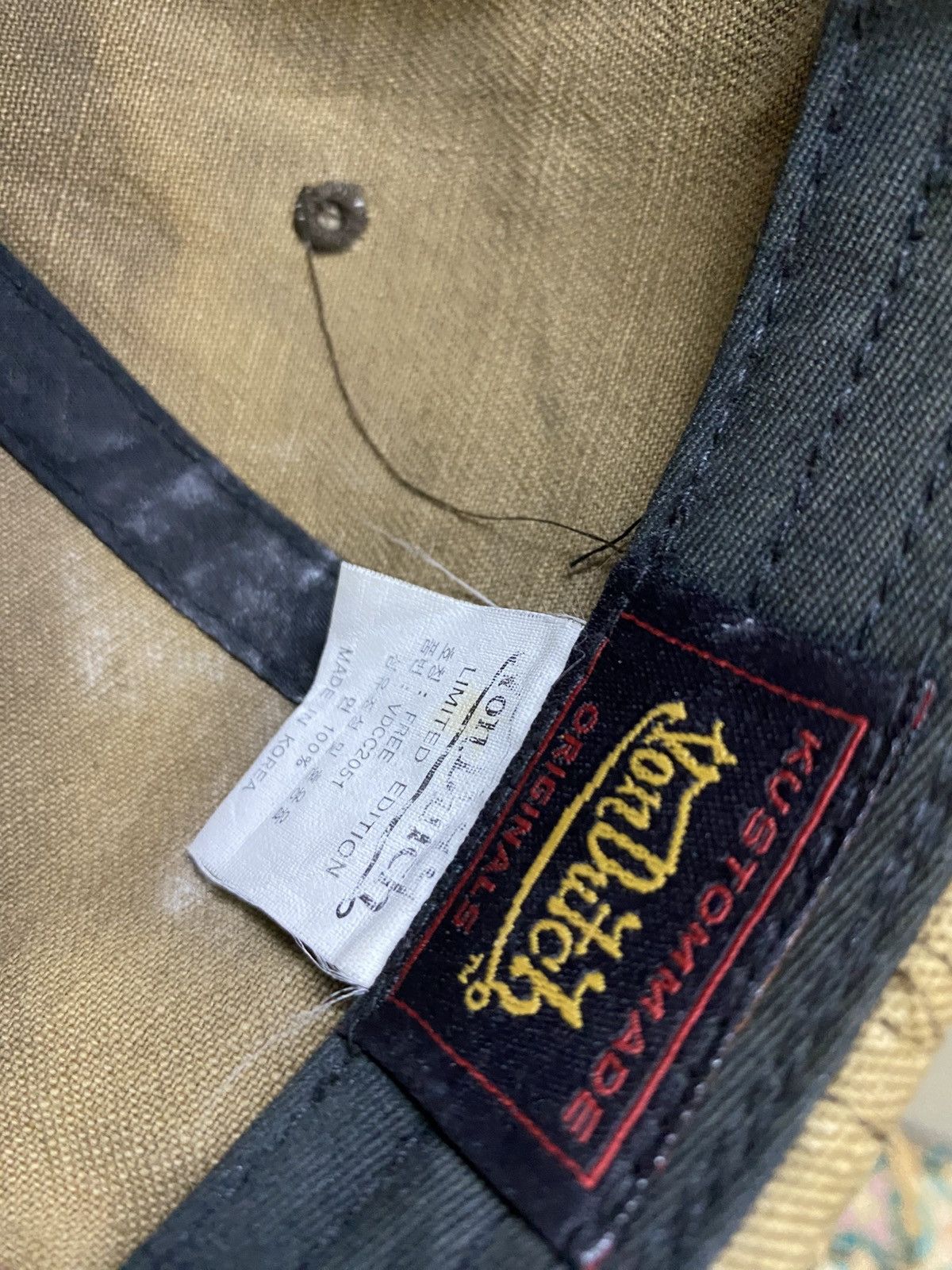 Vintage × Von Dutch Vintage Von Dutch Hat Distressed Style Denim Hat Cap Size ONE SIZE - 5 Thumbnail
