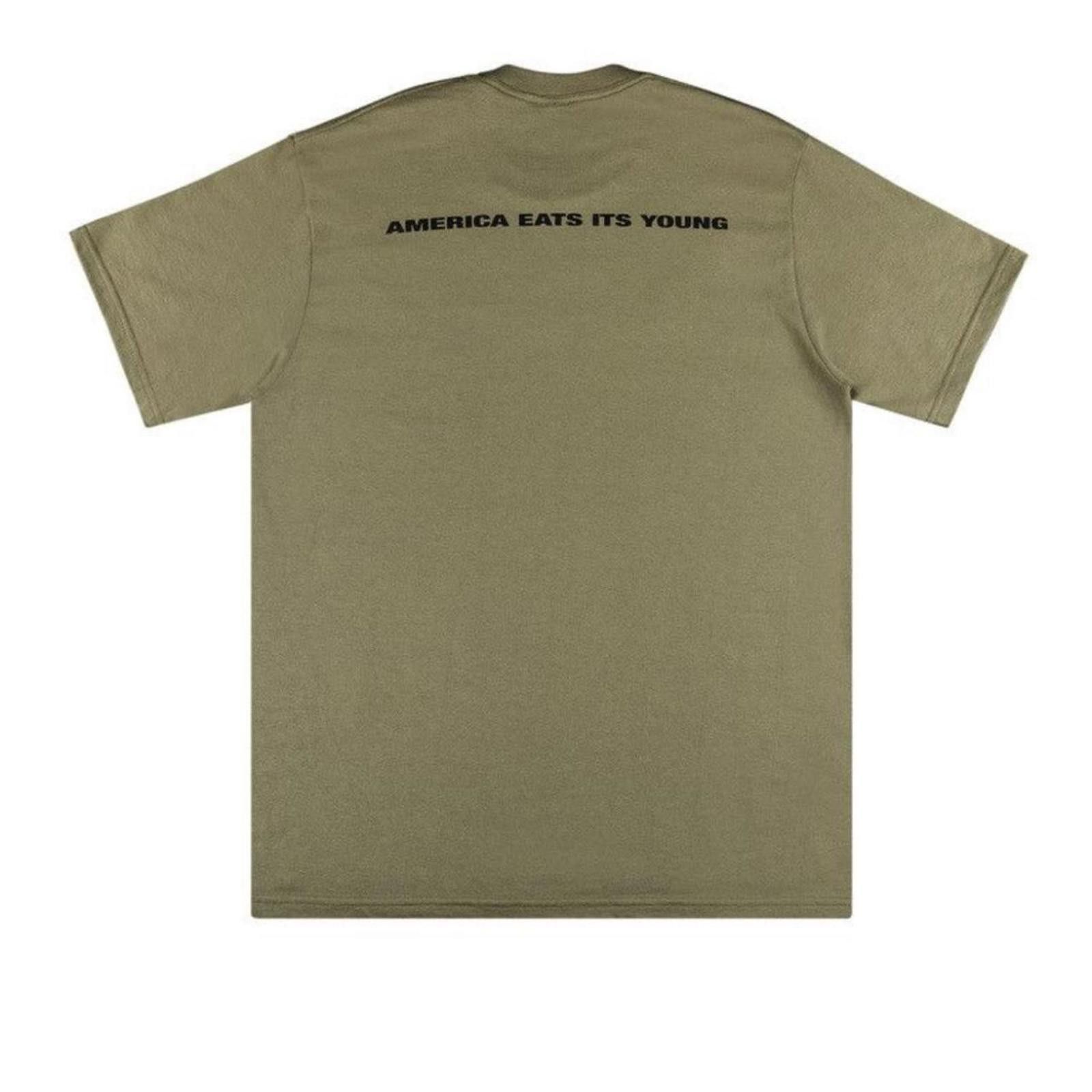 Supreme 2021 Supreme Congo America Eats Its Young Tee 'Light Olive' Size US L / EU 52-54 / 3 - 2 Thumbnail