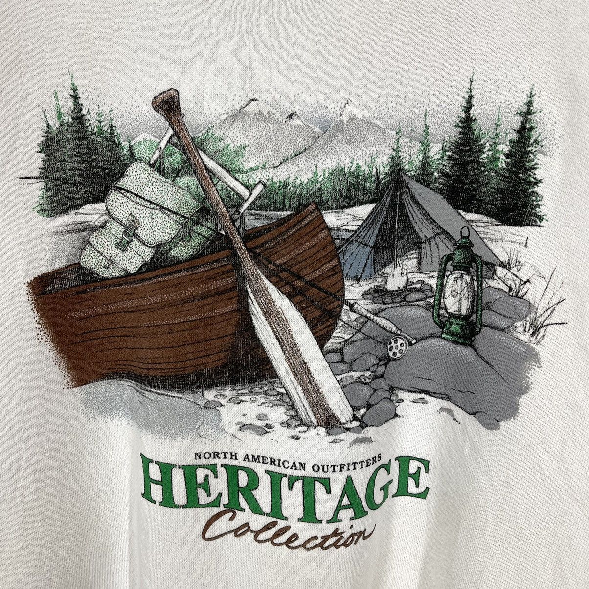Tultex 90s Vintage NORTH AMERICAN OUTFITTERS Sweatshirt #1466/AY Size US XL / EU 56 / 4 - 2 Thumbnail