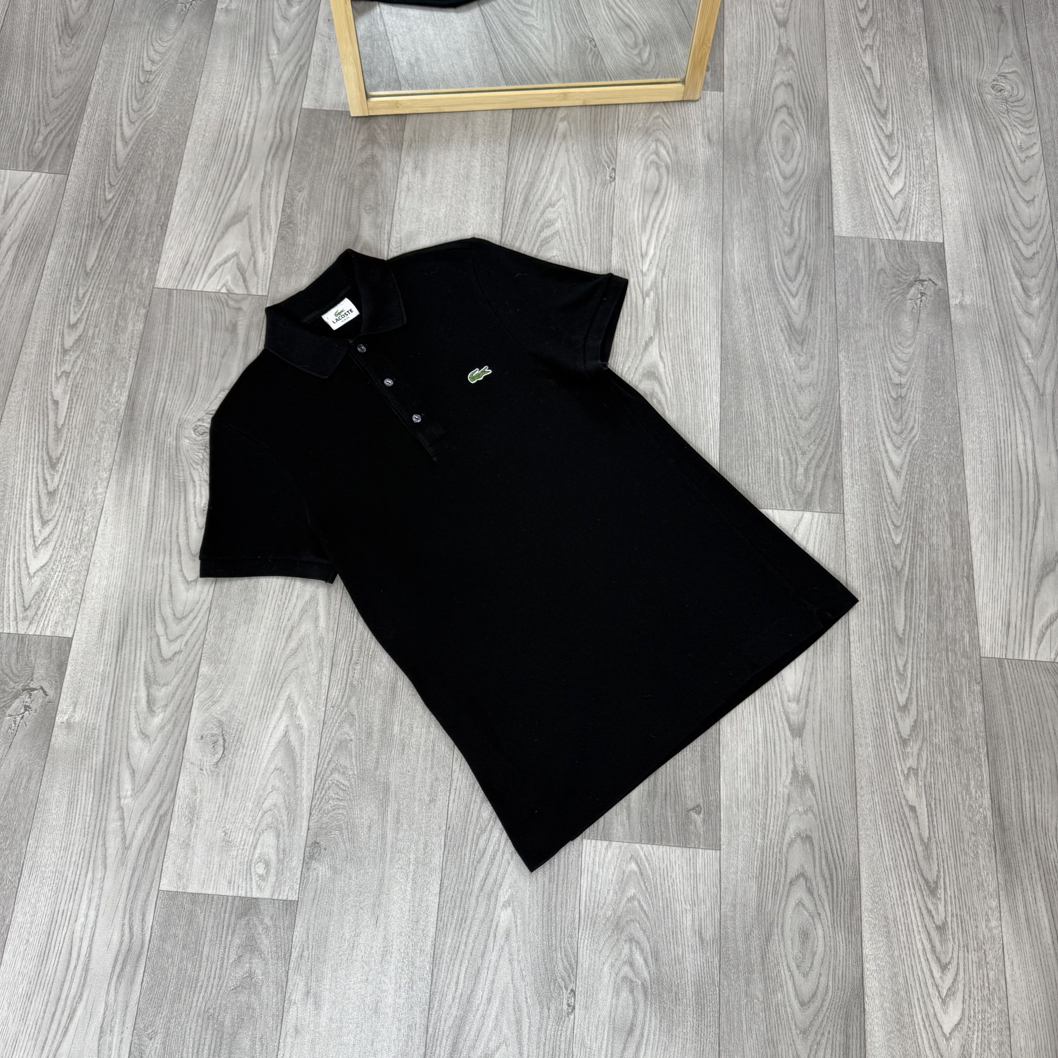Lacoste Vintage Lacoste Black Polo Tee Shirt Women's Size M / US 6-8 / IT 42-44 - 3 Thumbnail