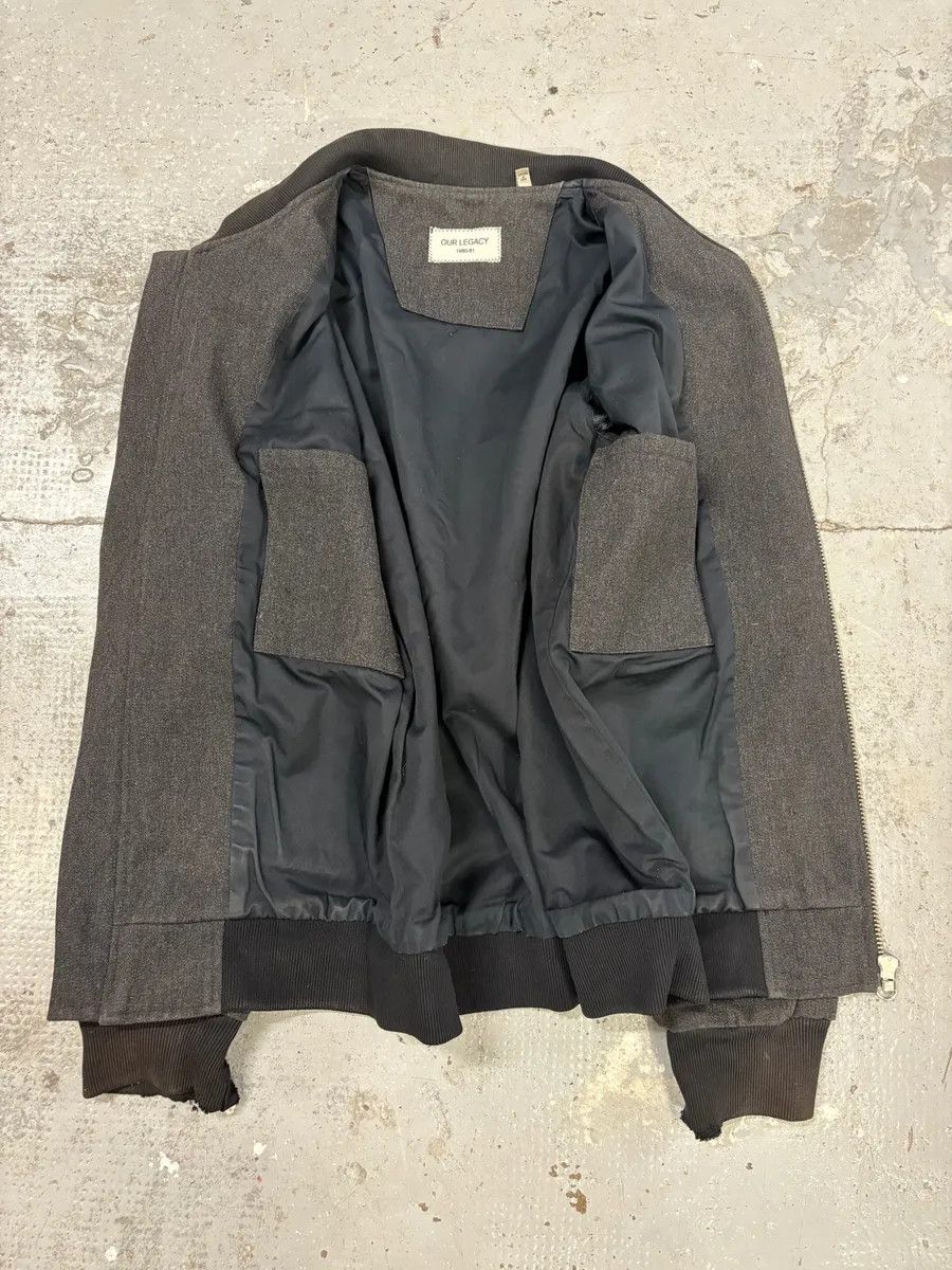 Our Legacy Our Legacy Grey Wool Bomber Jacket Size US M / EU 48-50 / 2 - 10 Thumbnail